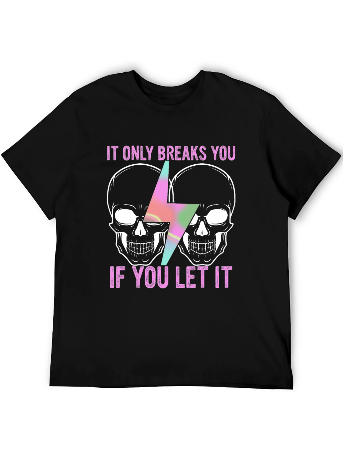 Skull & Lightning Bolt Graphic Tee