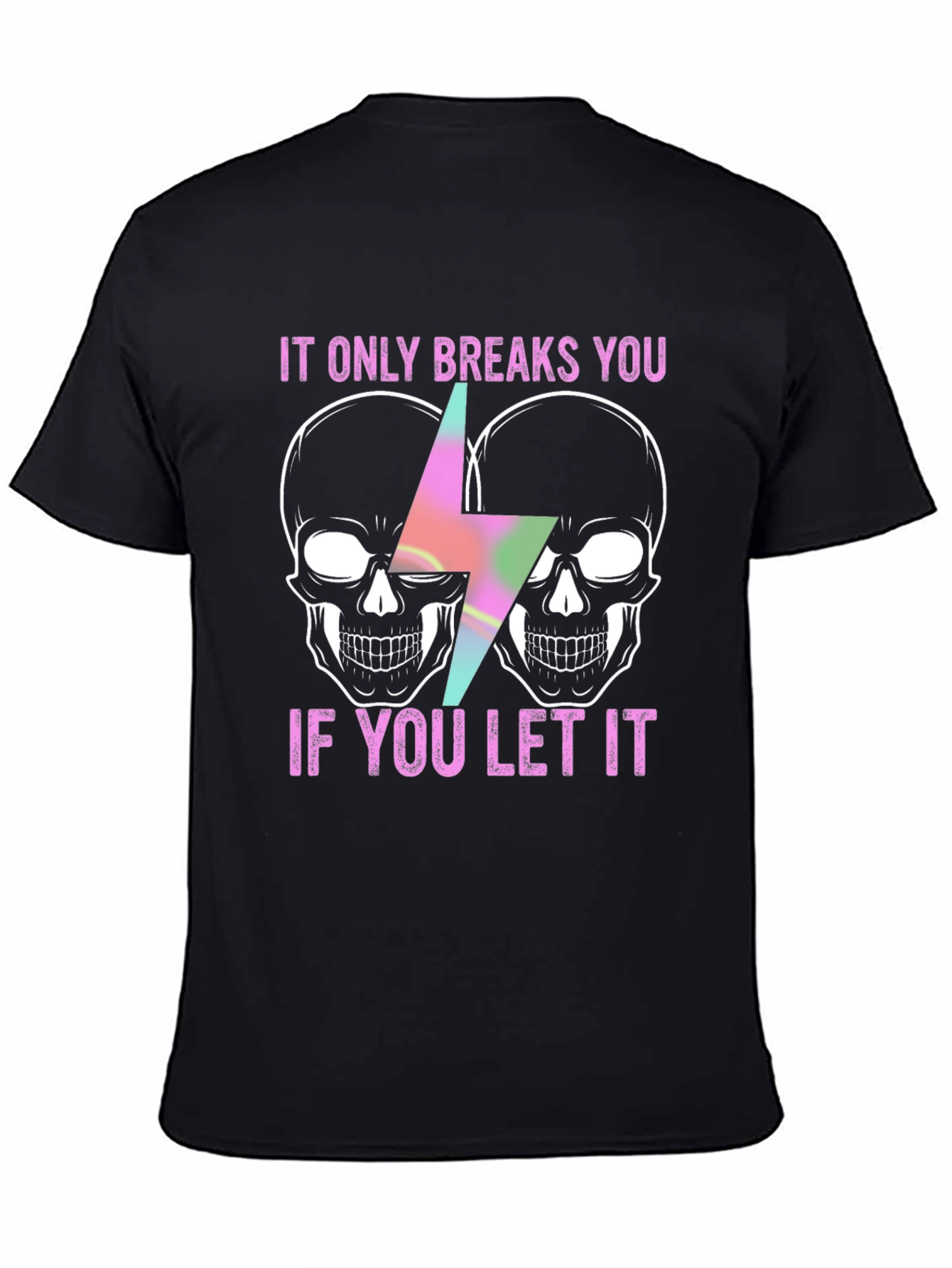 Skull & Lightning Bolt Graphic Tee