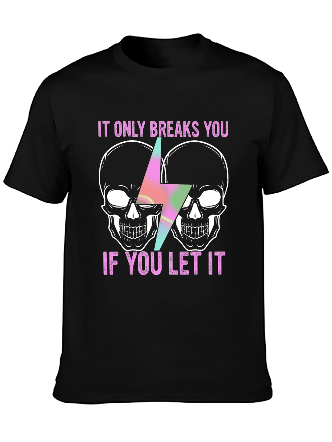Skull & Lightning Bolt Graphic Tee