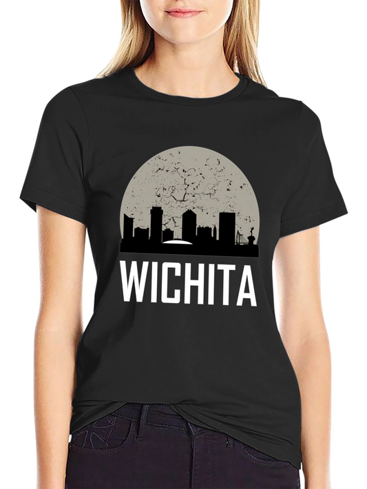 Wichita Skyline Graphic Tee - Retro City Pride Shirt