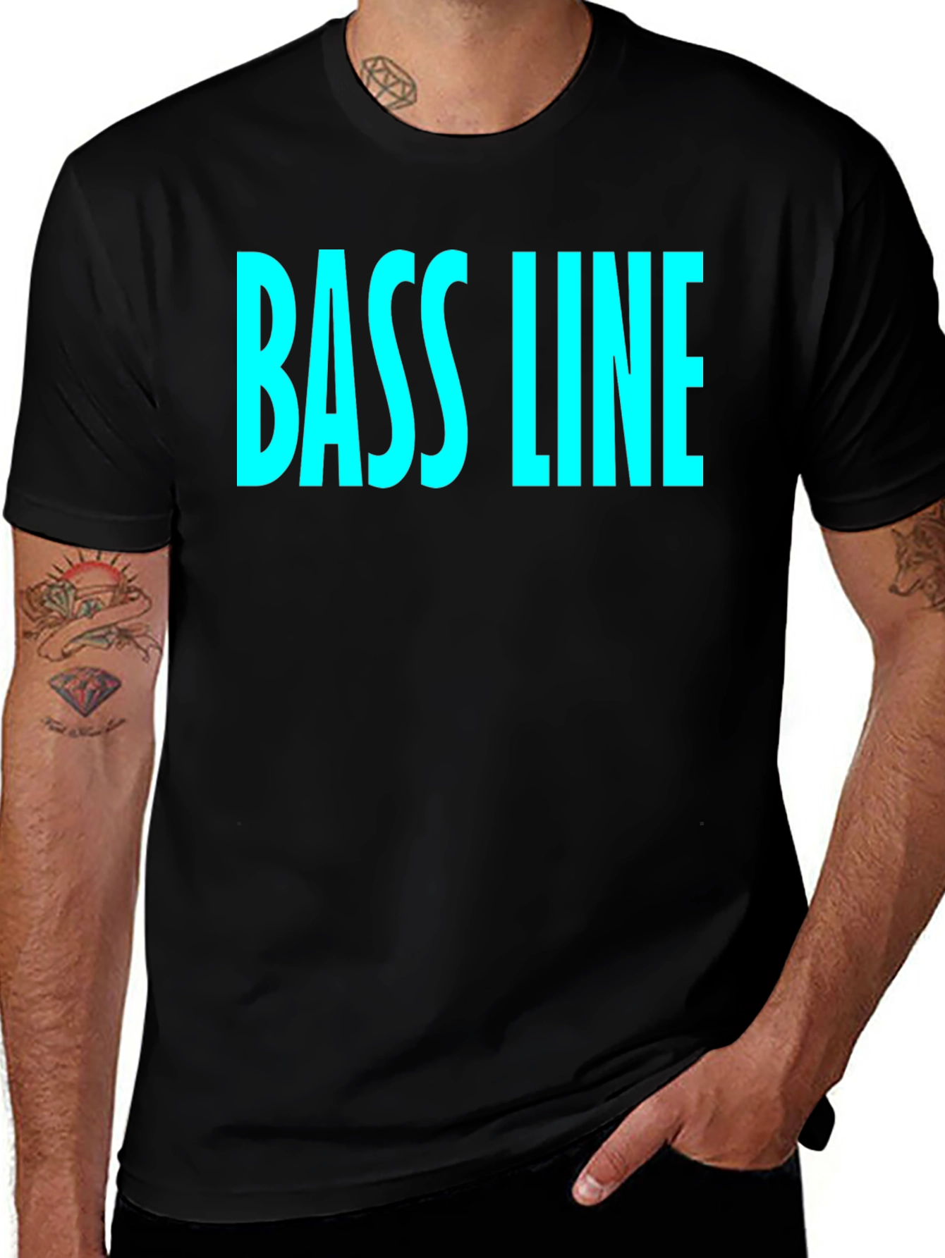 Bass Line Graphic Tee - Cool Music Lover Shirt