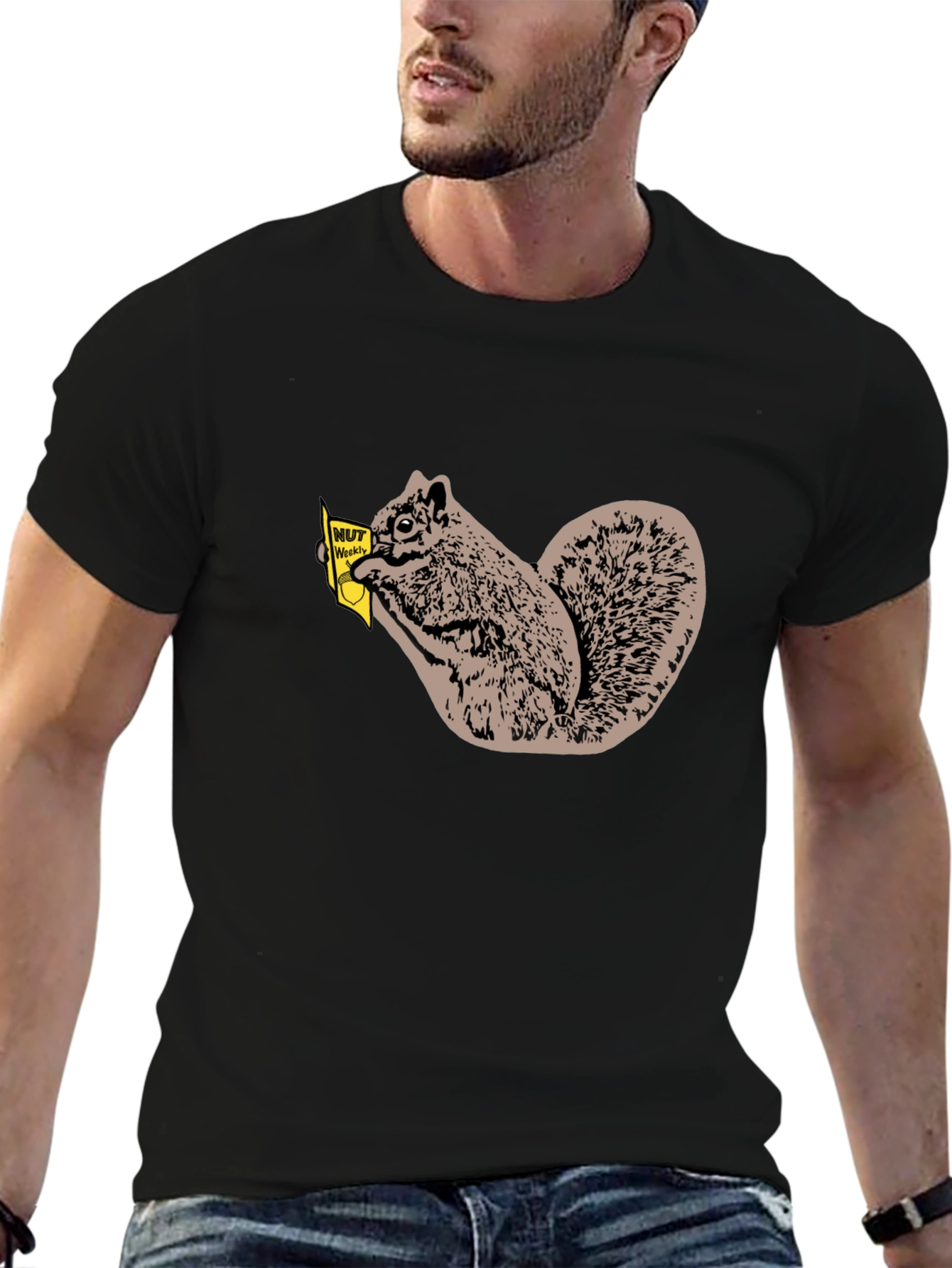 Nut Weekly Squirrel T-Shirt - Black