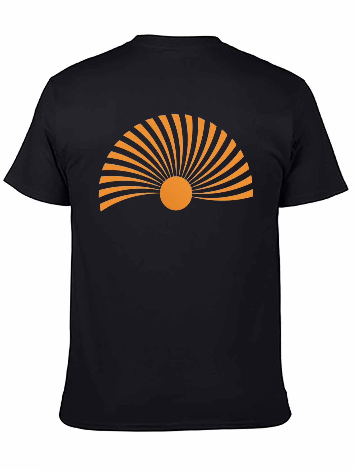 Sunrise Graphic Tee - Black Cotton T-Shirt