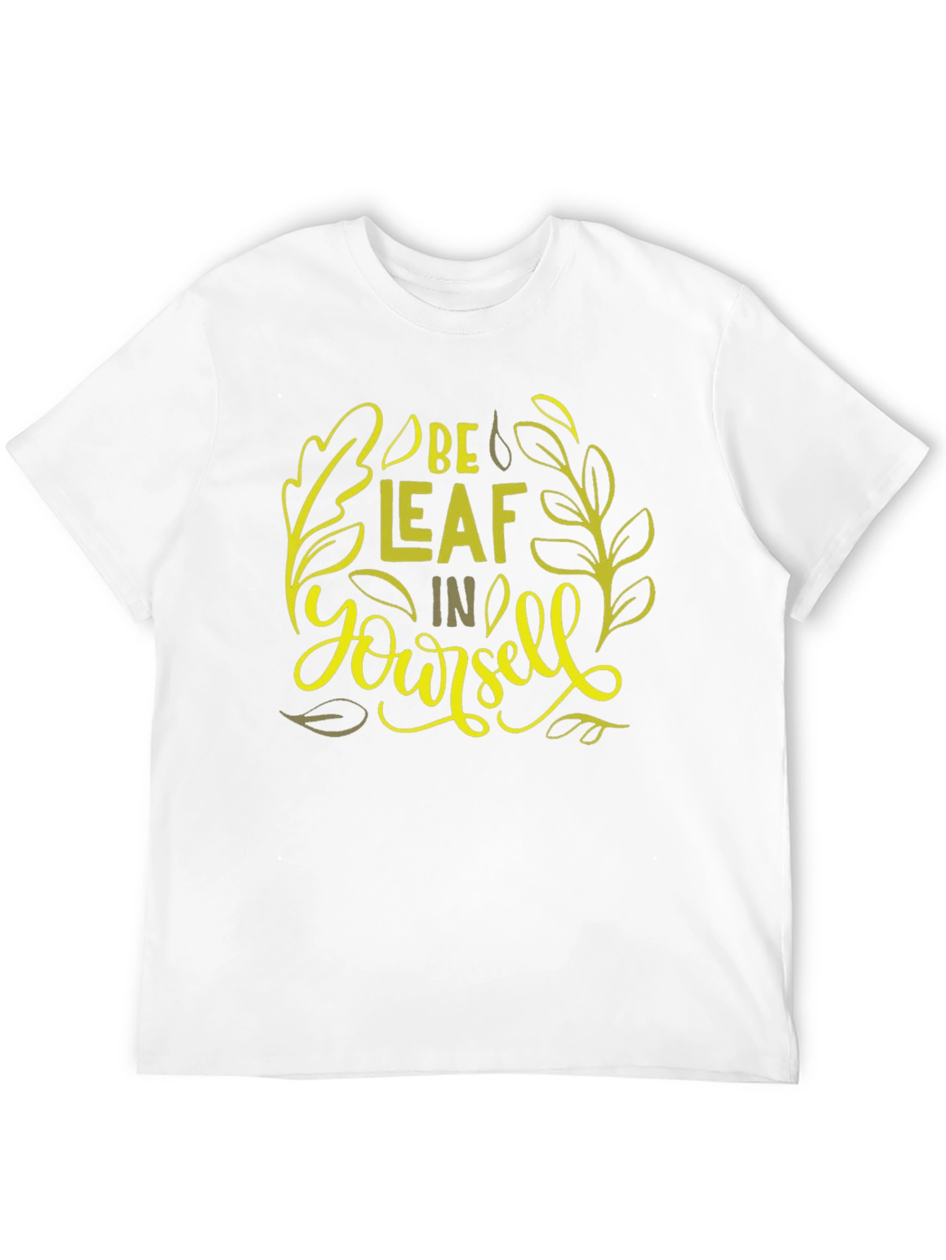 Be-Leaf In Yourself Black Graphic Tee