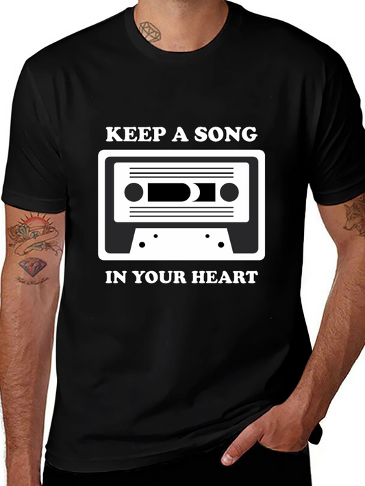Keep a Song in Your Heart Tee - Retro Cassette T-Shirt