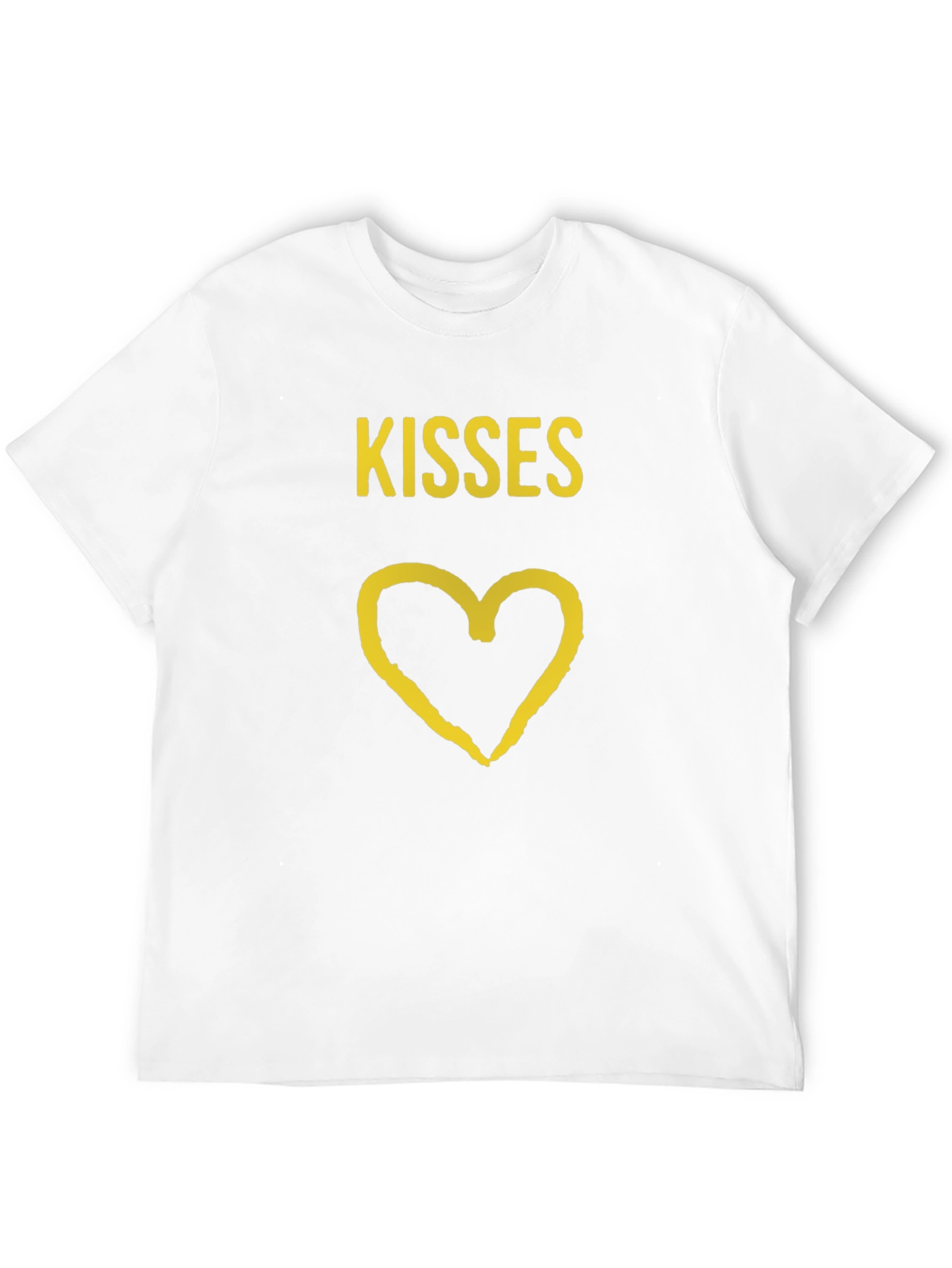 Kisses Heart Graphic T-Shirt - Stylish Casual Wear