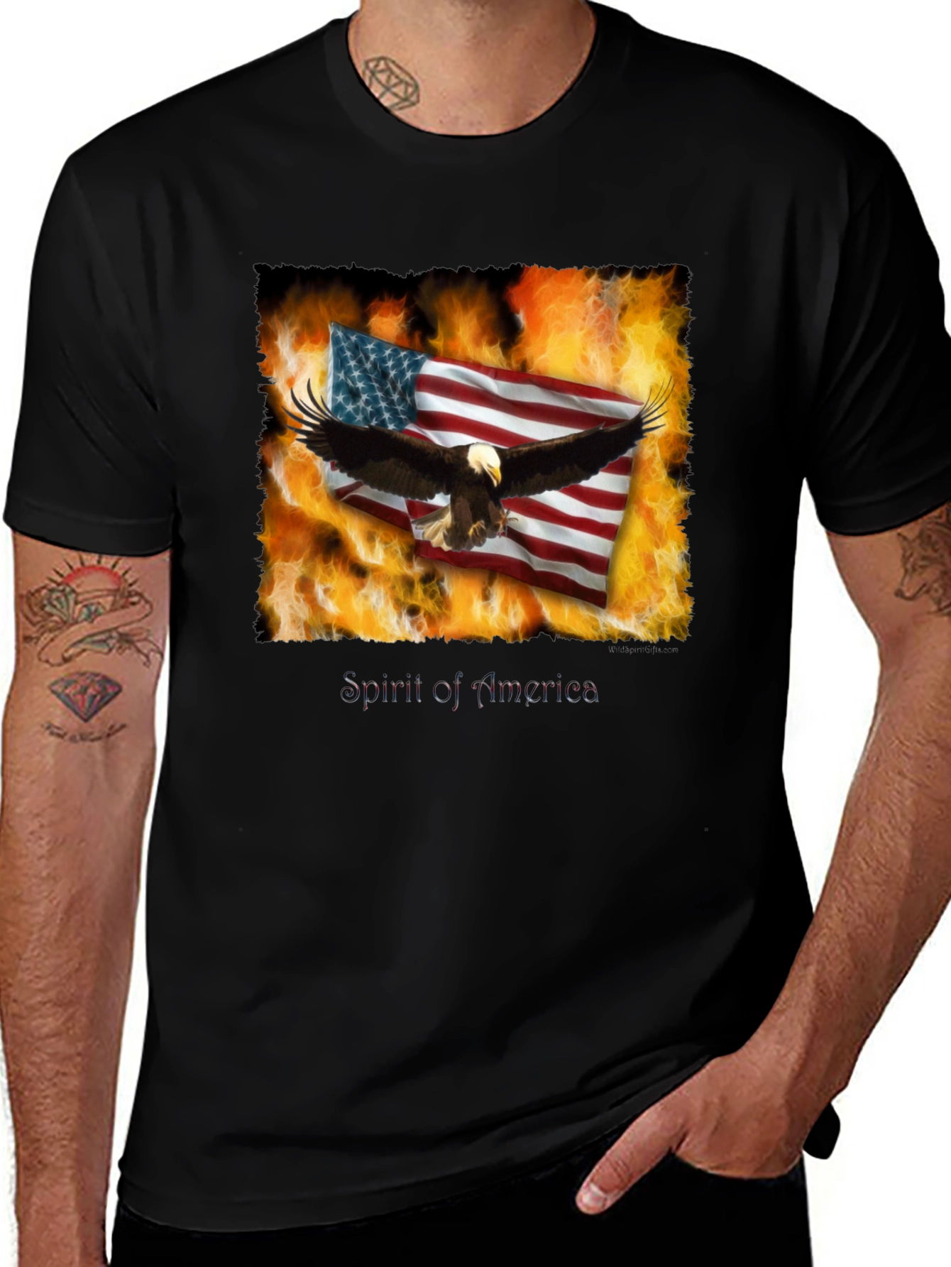 Spirit of America Eagle Graphic T-Shirt