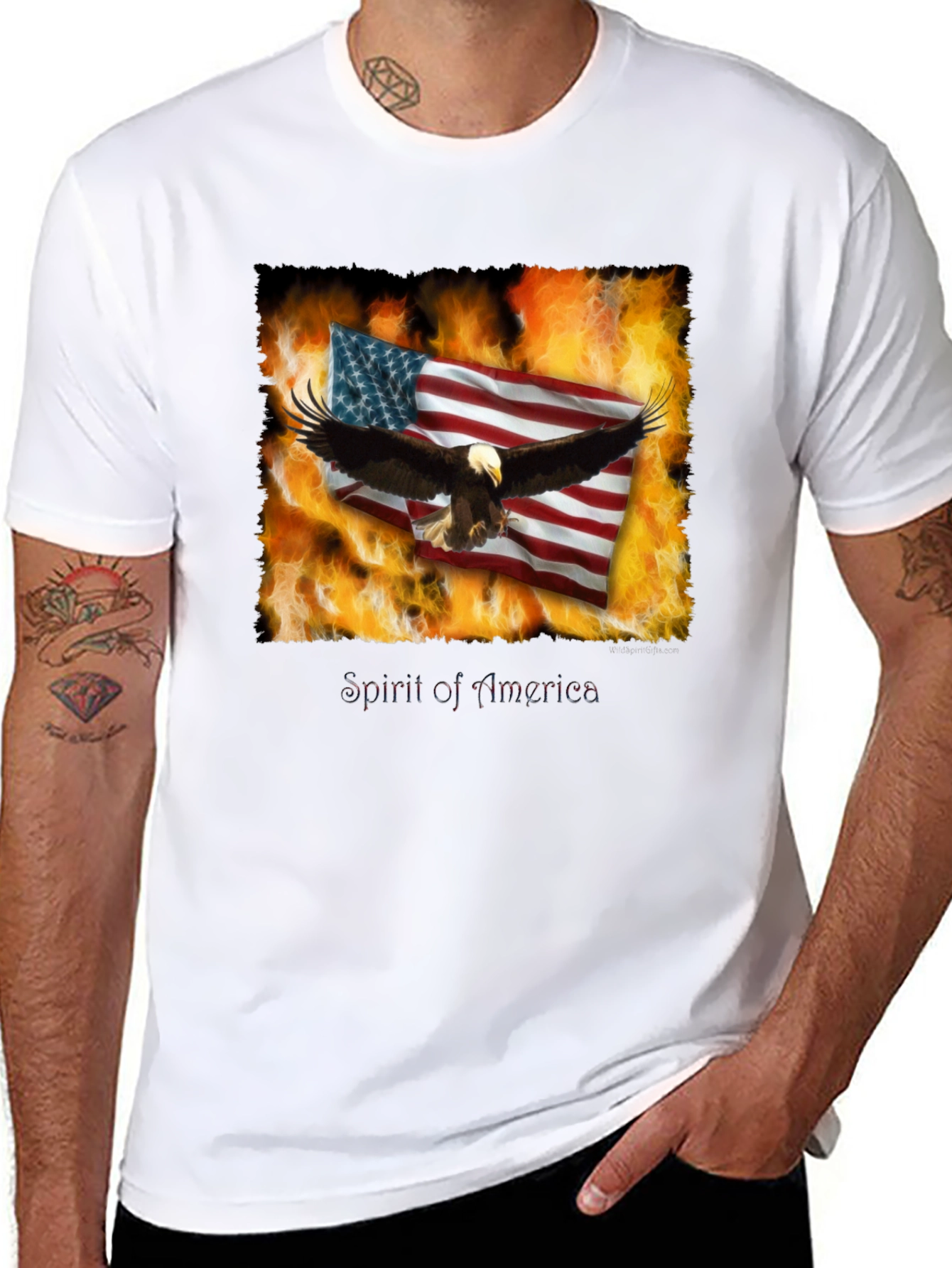 Spirit of America Eagle Graphic T-Shirt