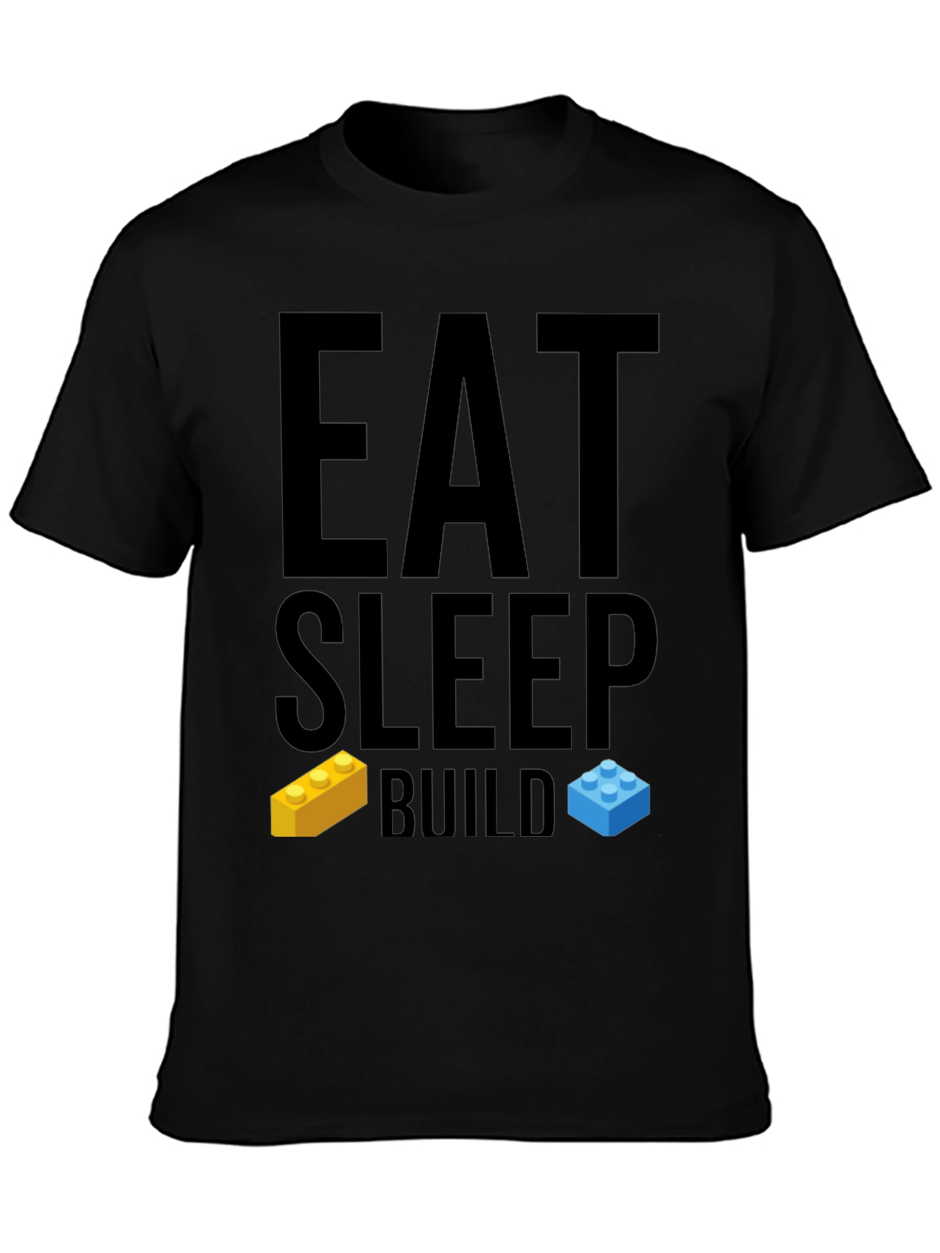 Eat Sleep Build T-Shirt - LEGO Brick Fan Tee