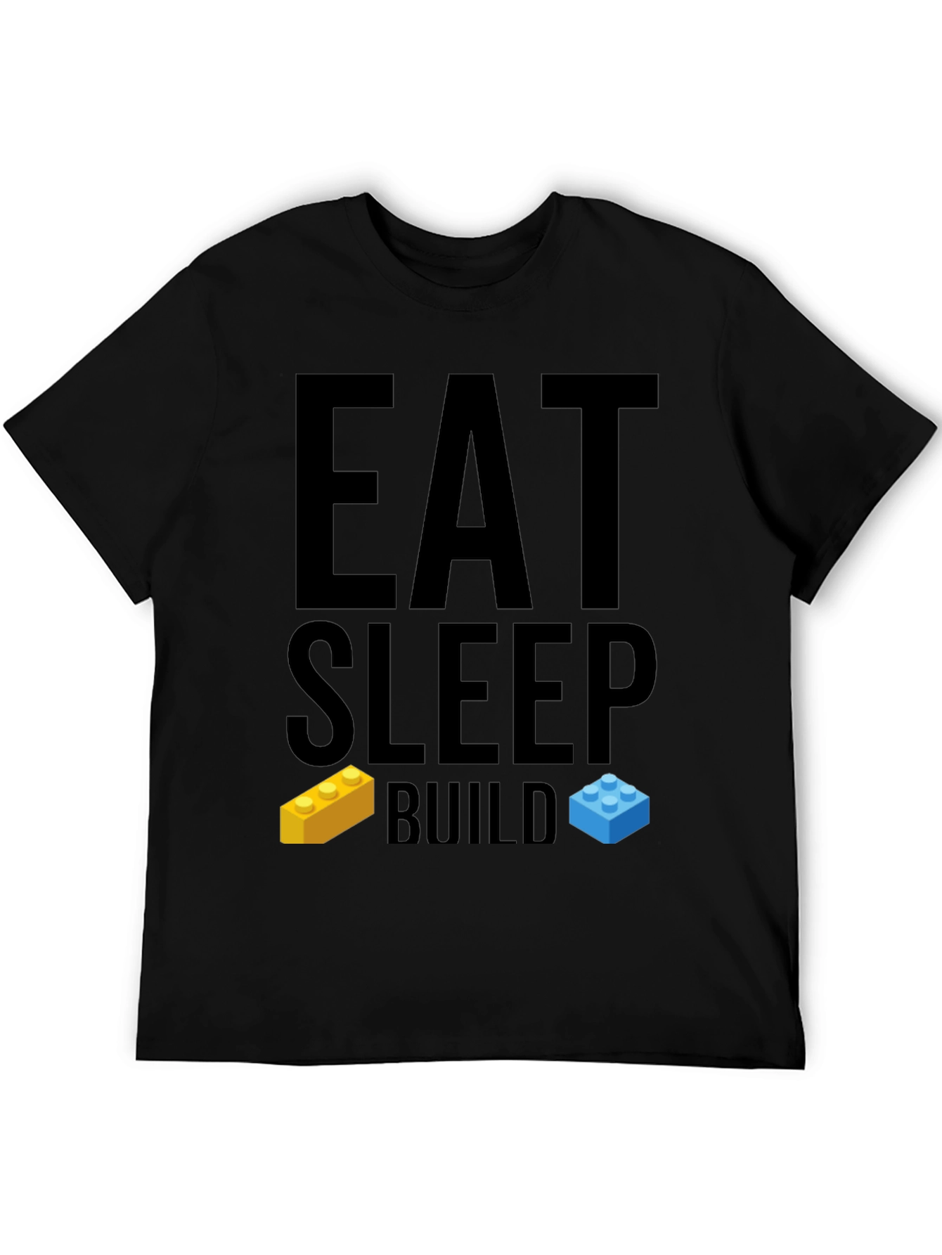 Eat Sleep Build T-Shirt - LEGO Brick Fan Tee