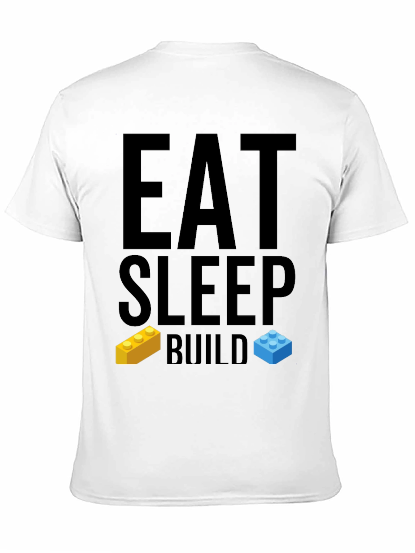 Eat Sleep Build T-Shirt - LEGO Brick Fan Tee