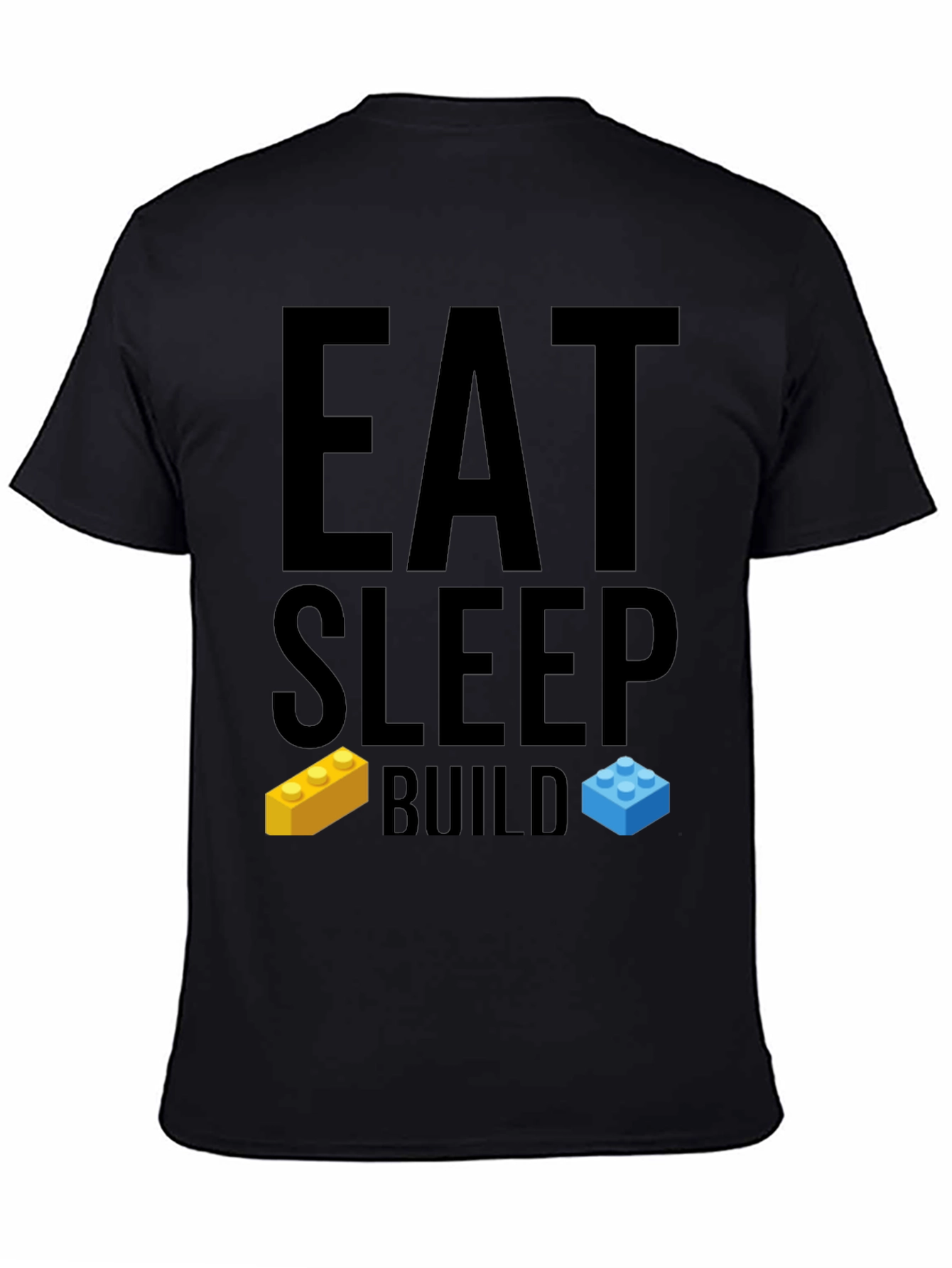 Eat Sleep Build T-Shirt - LEGO Brick Fan Tee