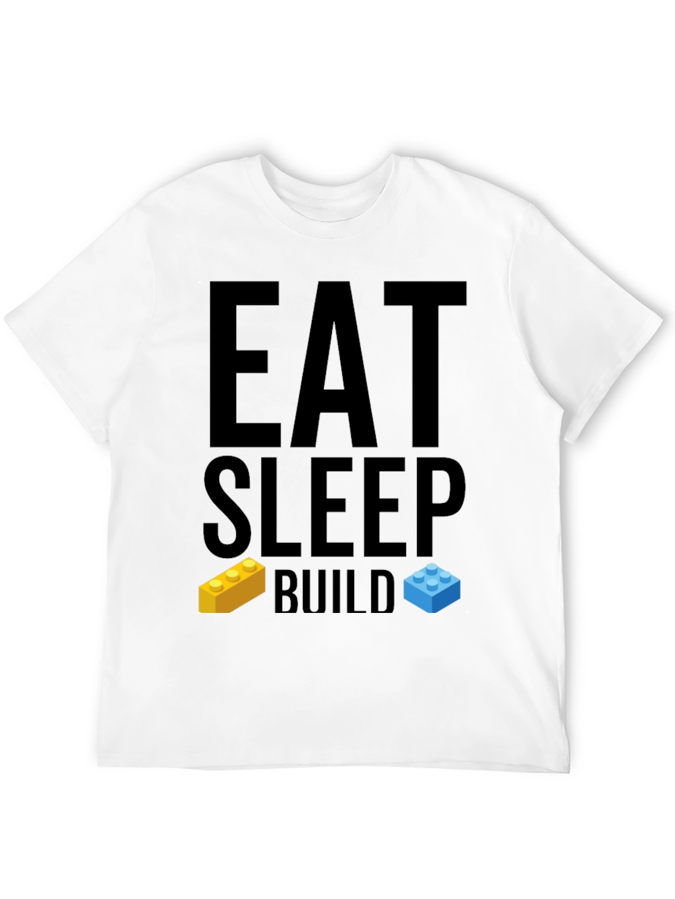 Eat Sleep Build T-Shirt - LEGO Brick Fan Tee