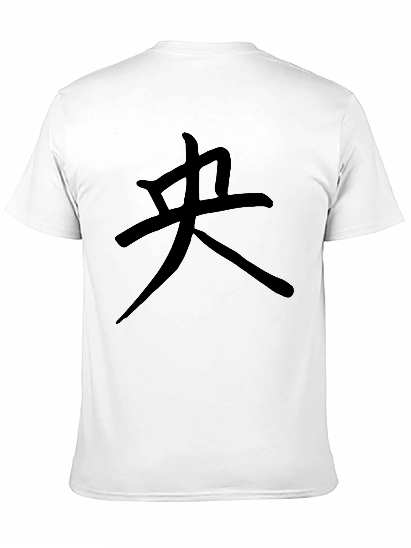 Black T-Shirt with Central Character Design