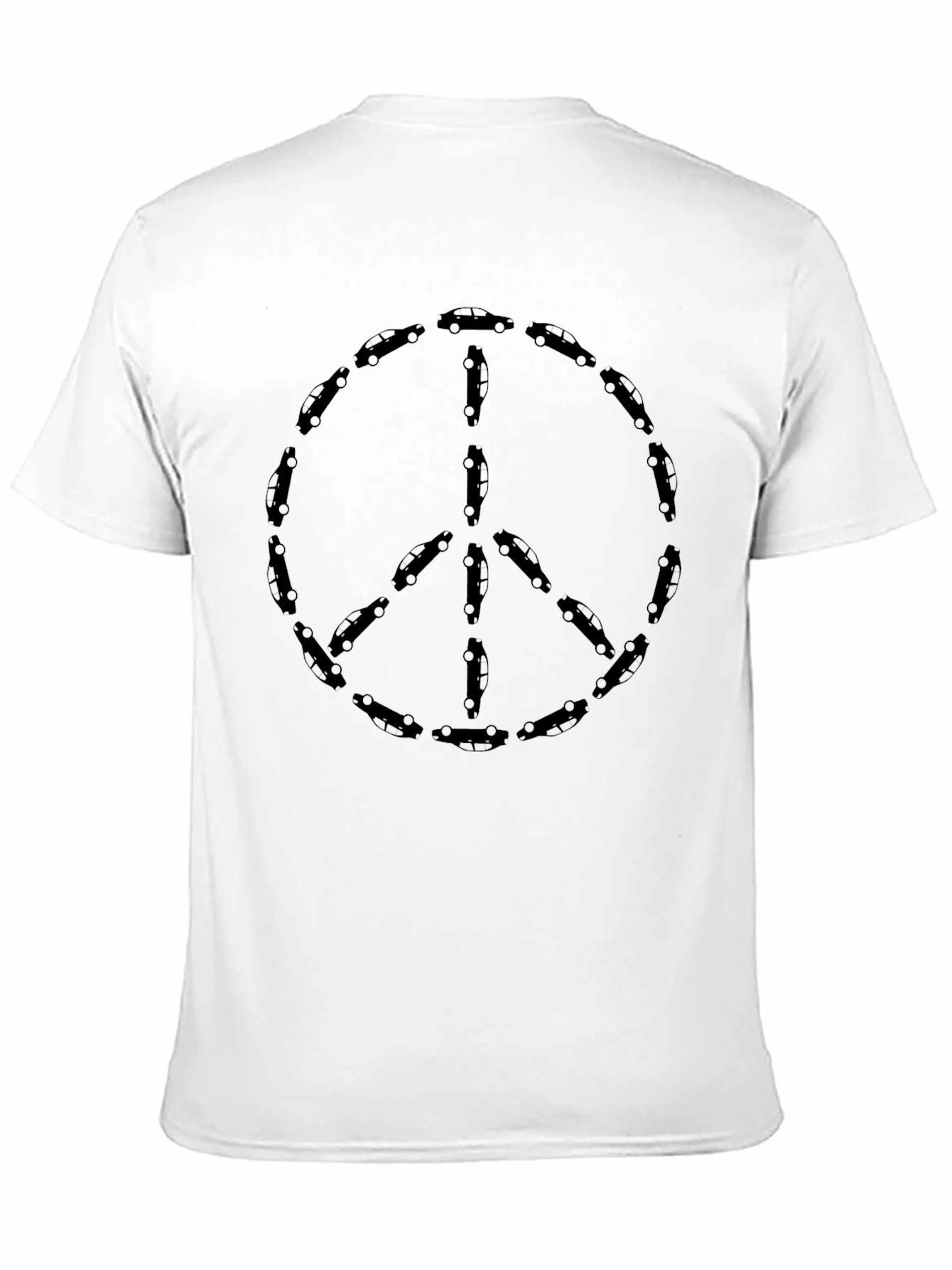 Peace Sign Car T-Shirt - Black