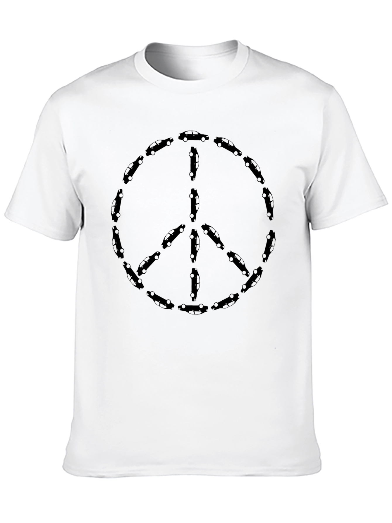 Peace Sign Car T-Shirt - Black