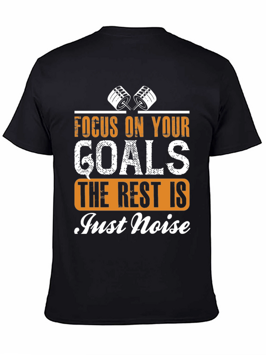 Focus on Goals T-Shirt - Motivational Gym Wear