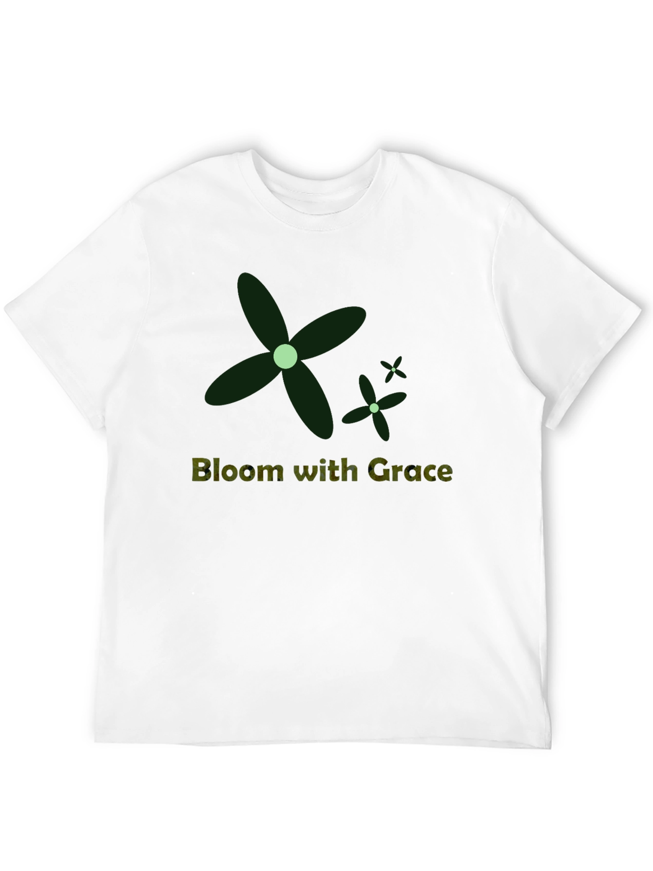 Bloom with Grace T-Shirt - Stylish Floral Design