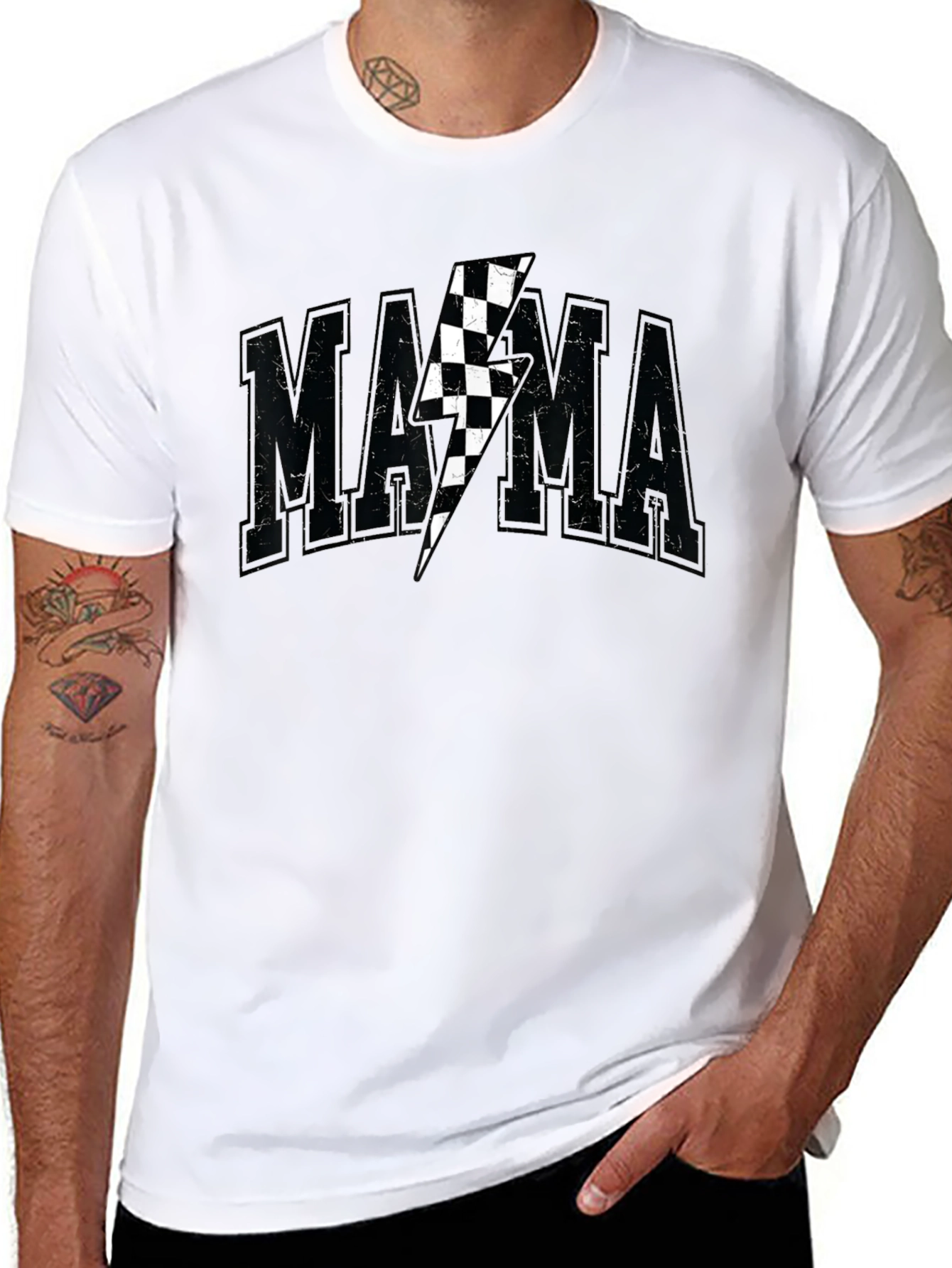 Mama Lightning Bolt Graphic T-Shirt