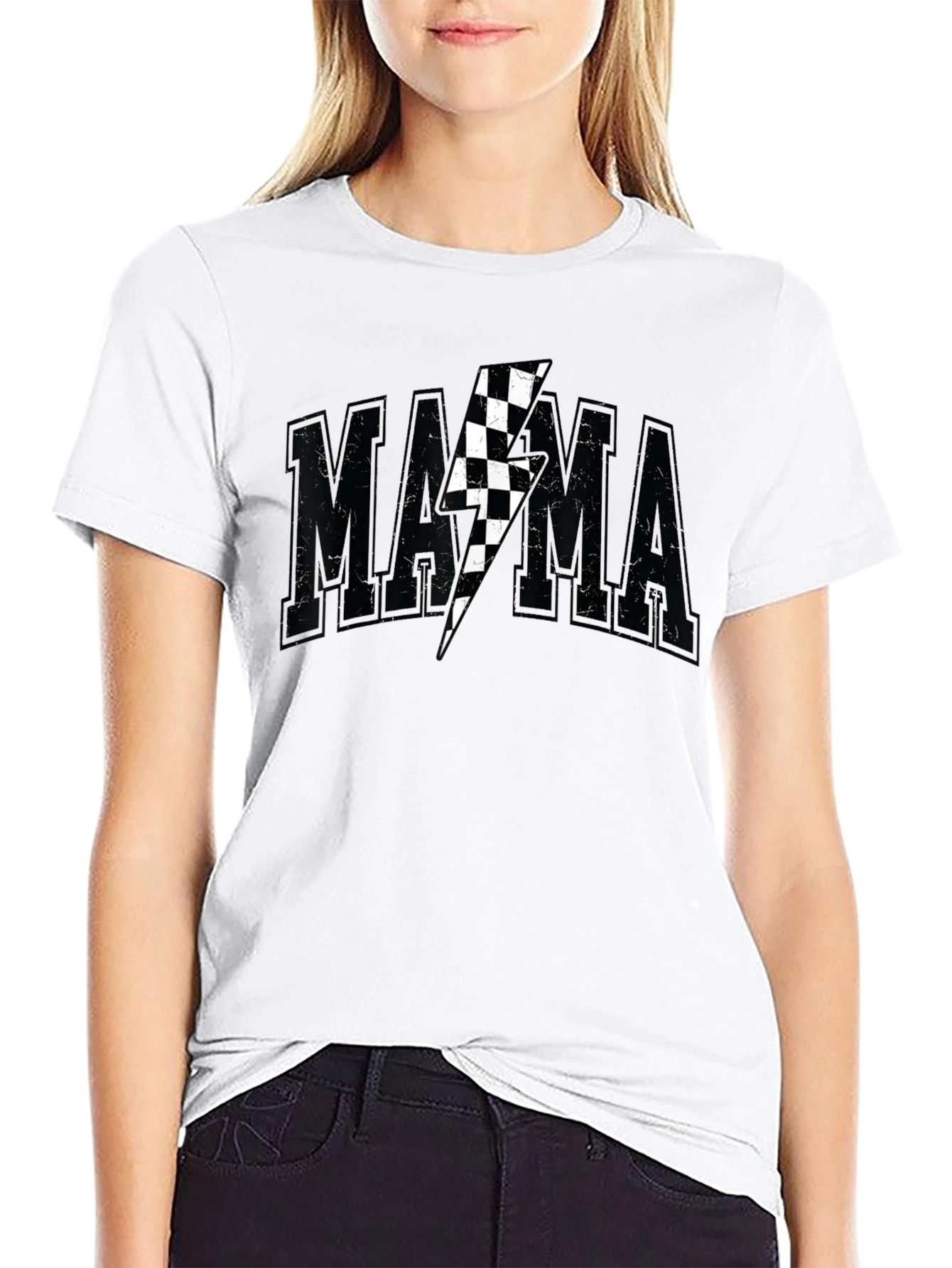 Mama Lightning Bolt Graphic T-Shirt
