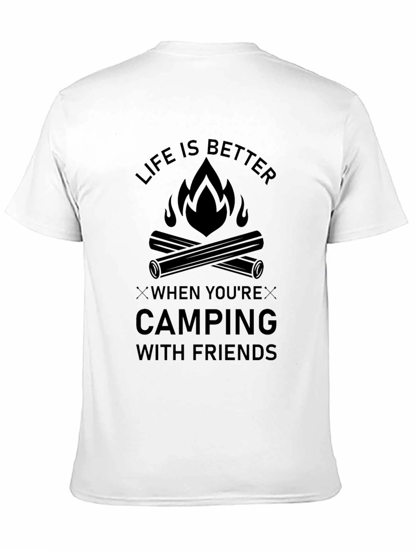 Camping with Friends Graphic T-Shirt