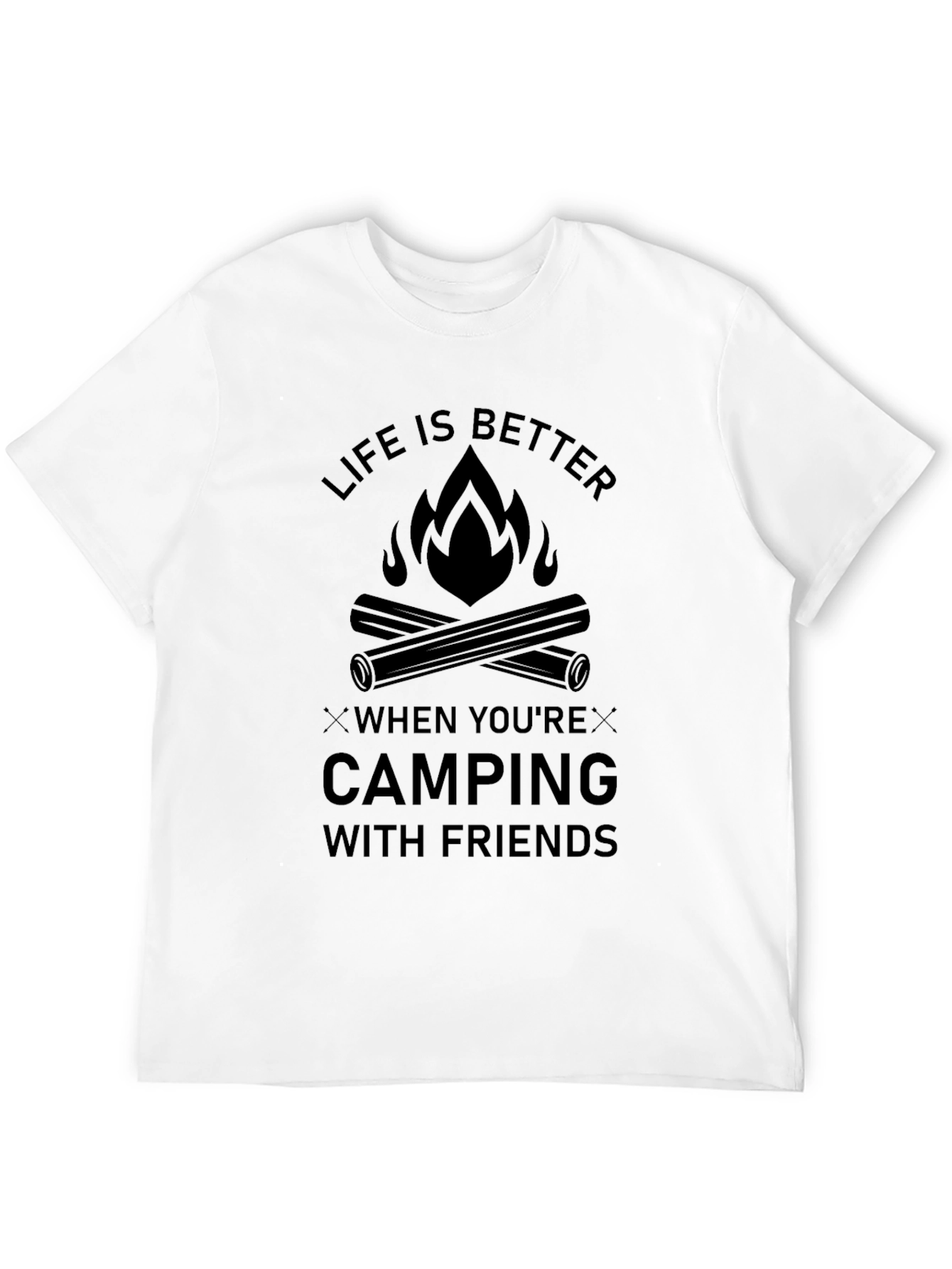 Camping with Friends Graphic T-Shirt