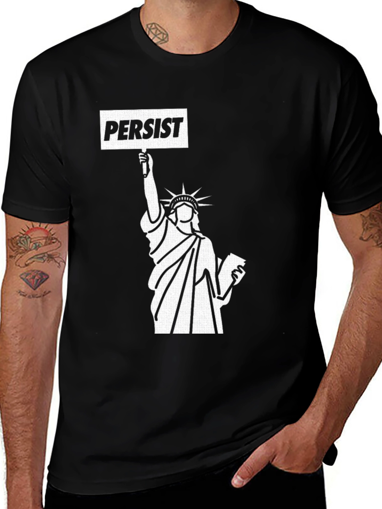 Persist Statue of Liberty Graphic Tee
