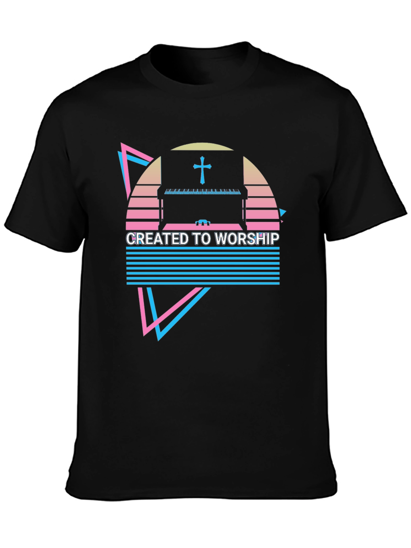 Created to Worship Piano Graphic Tee
