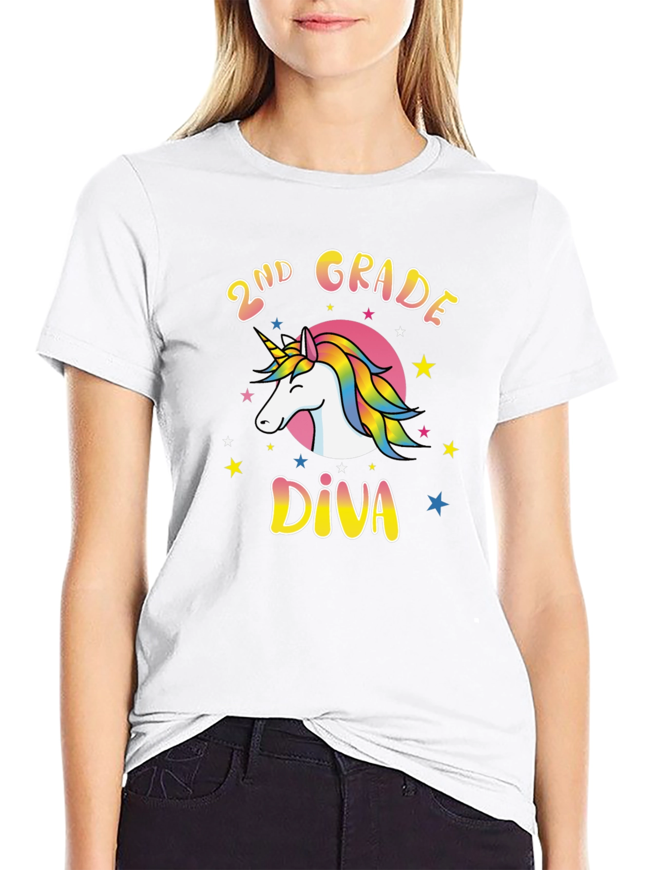 2nd Grade Diva Unicorn T-Shirt