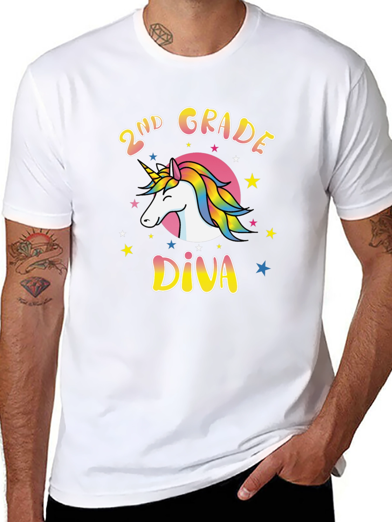 2nd Grade Diva Unicorn T-Shirt