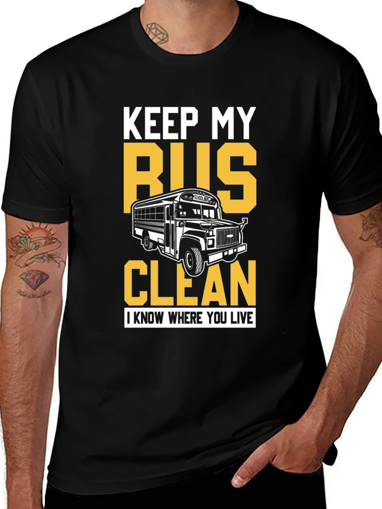Keep My Bus Clean Graphic Tee