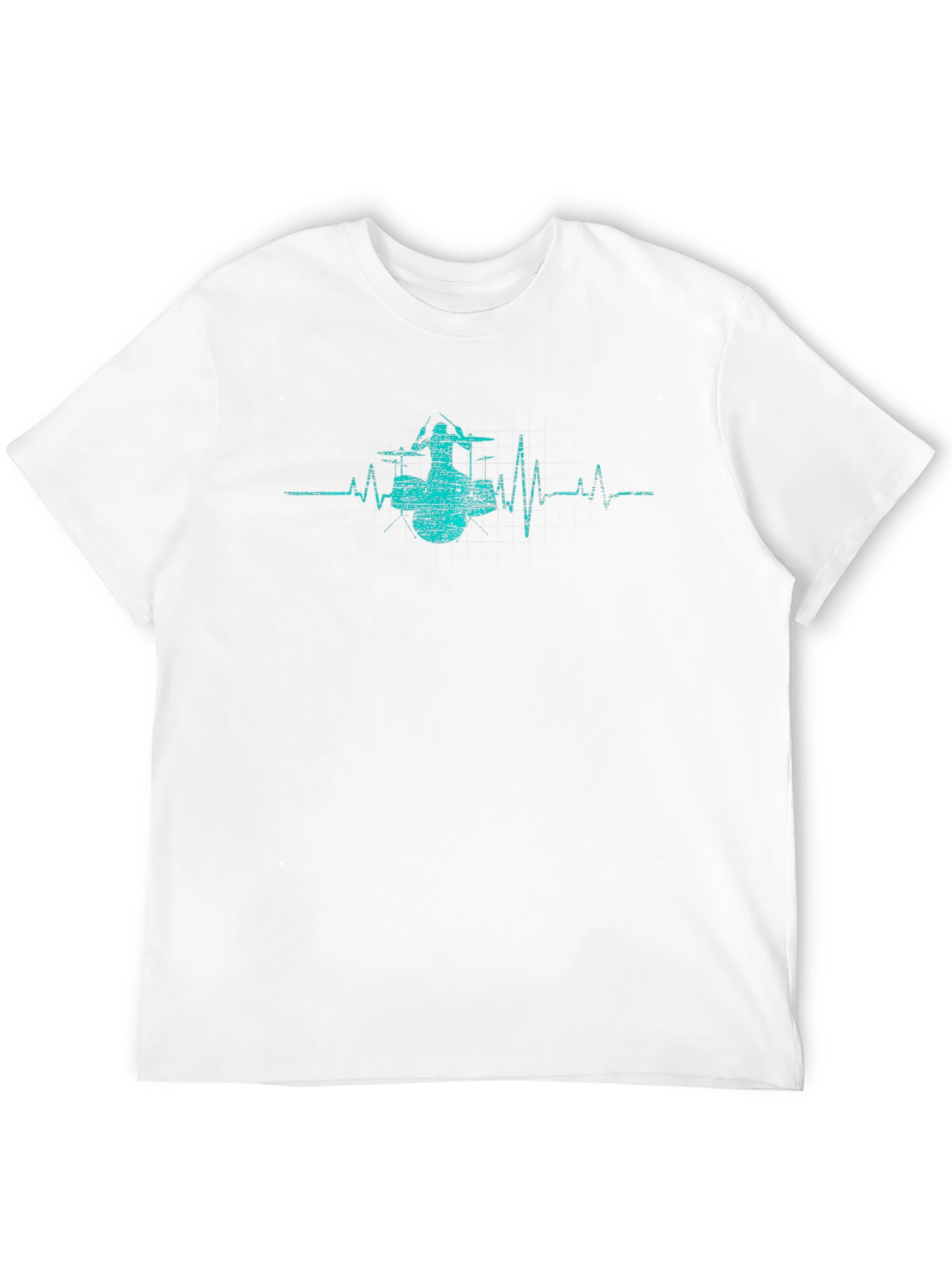 Drummer Heartbeat T-Shirt - Music Lover Tee