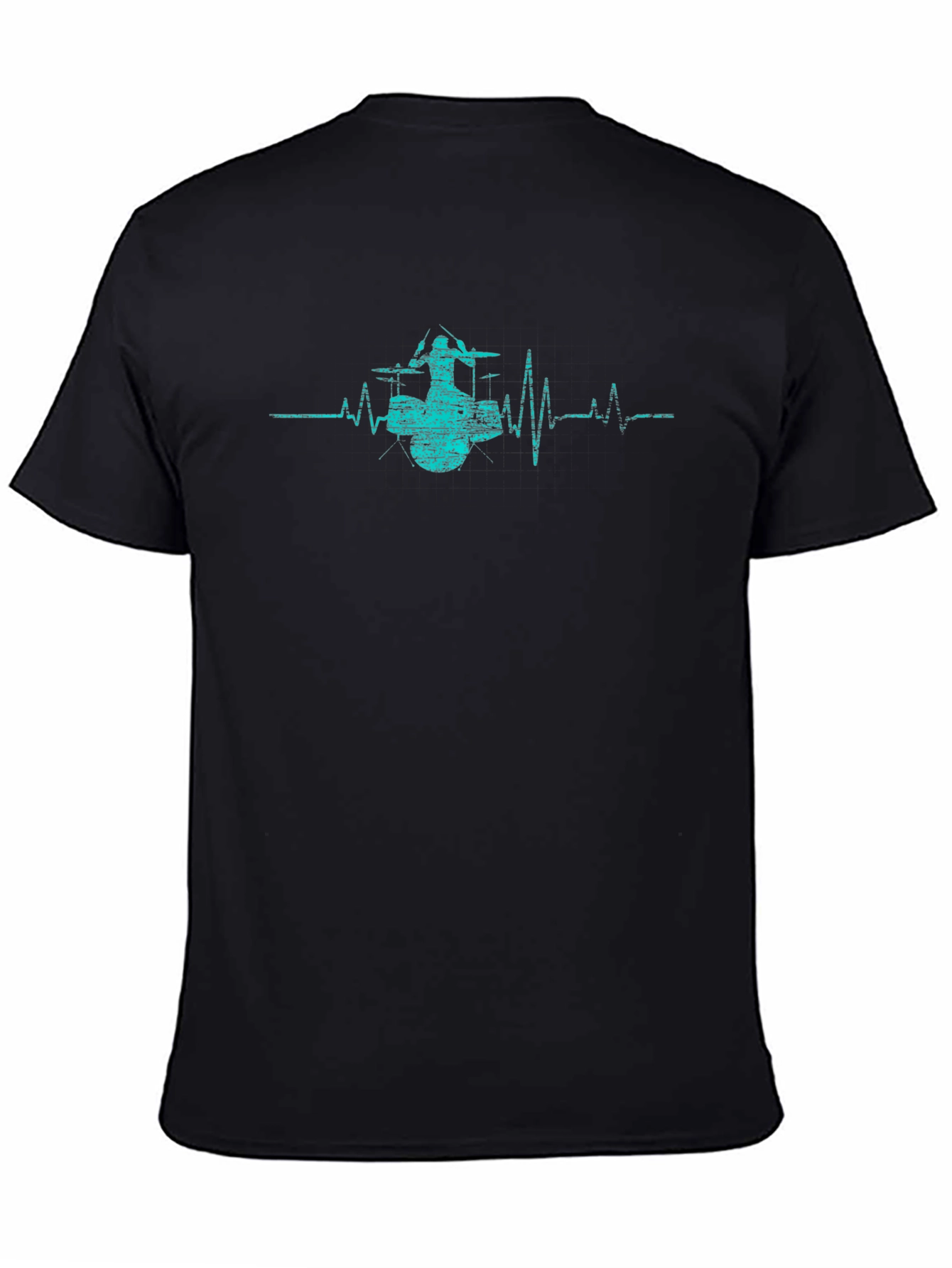 Drummer Heartbeat T-Shirt - Music Lover Tee