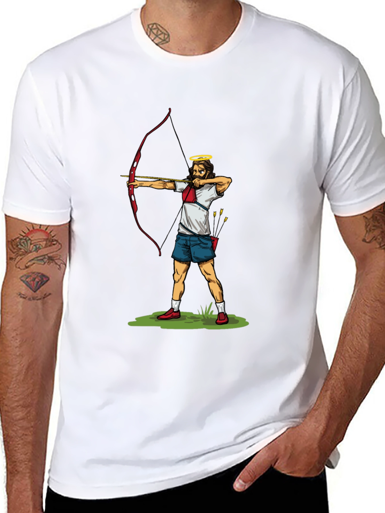 Archery Angel T-Shirt - Cool Graphic Tee