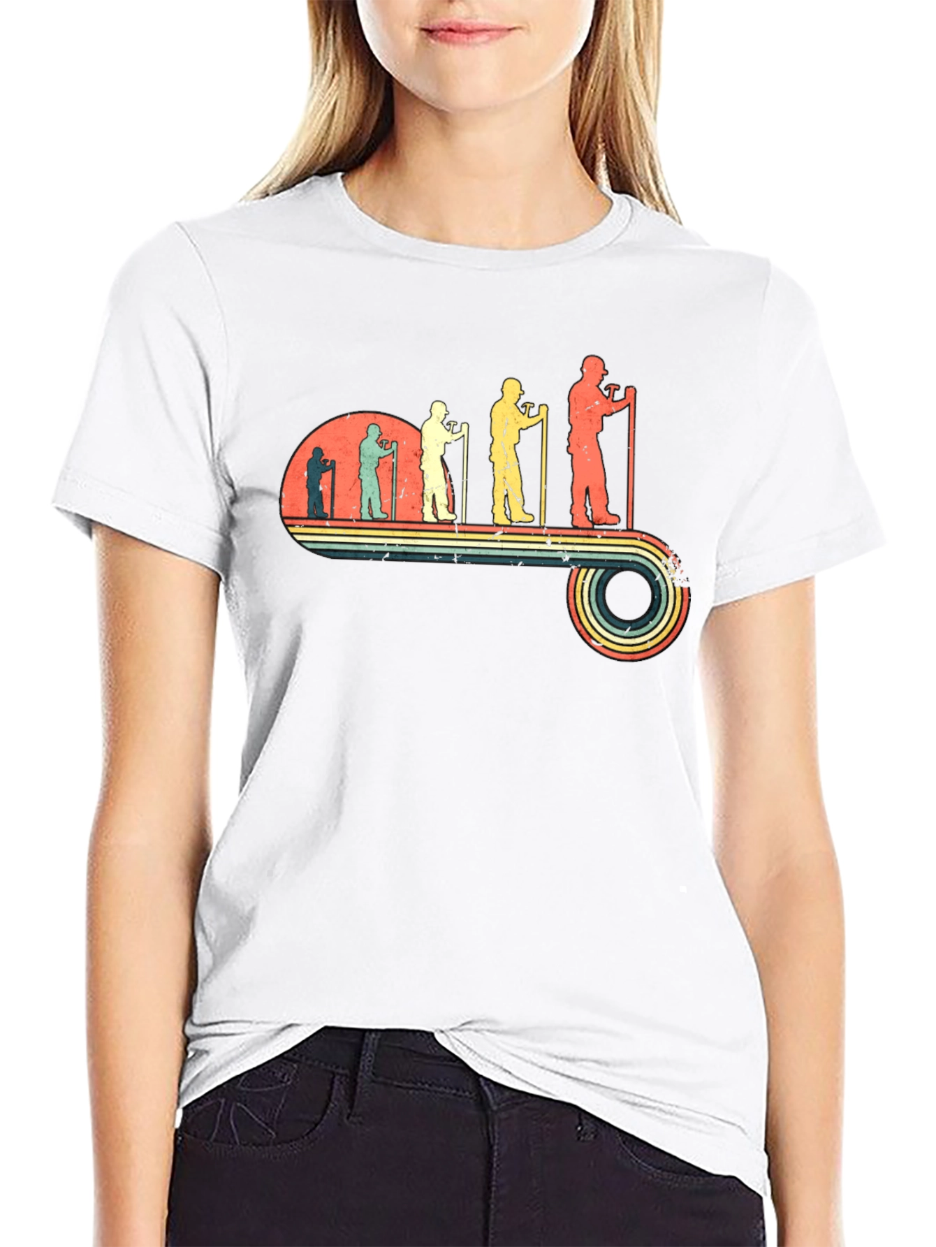 Retro Mining Evolution T-Shirt - Black