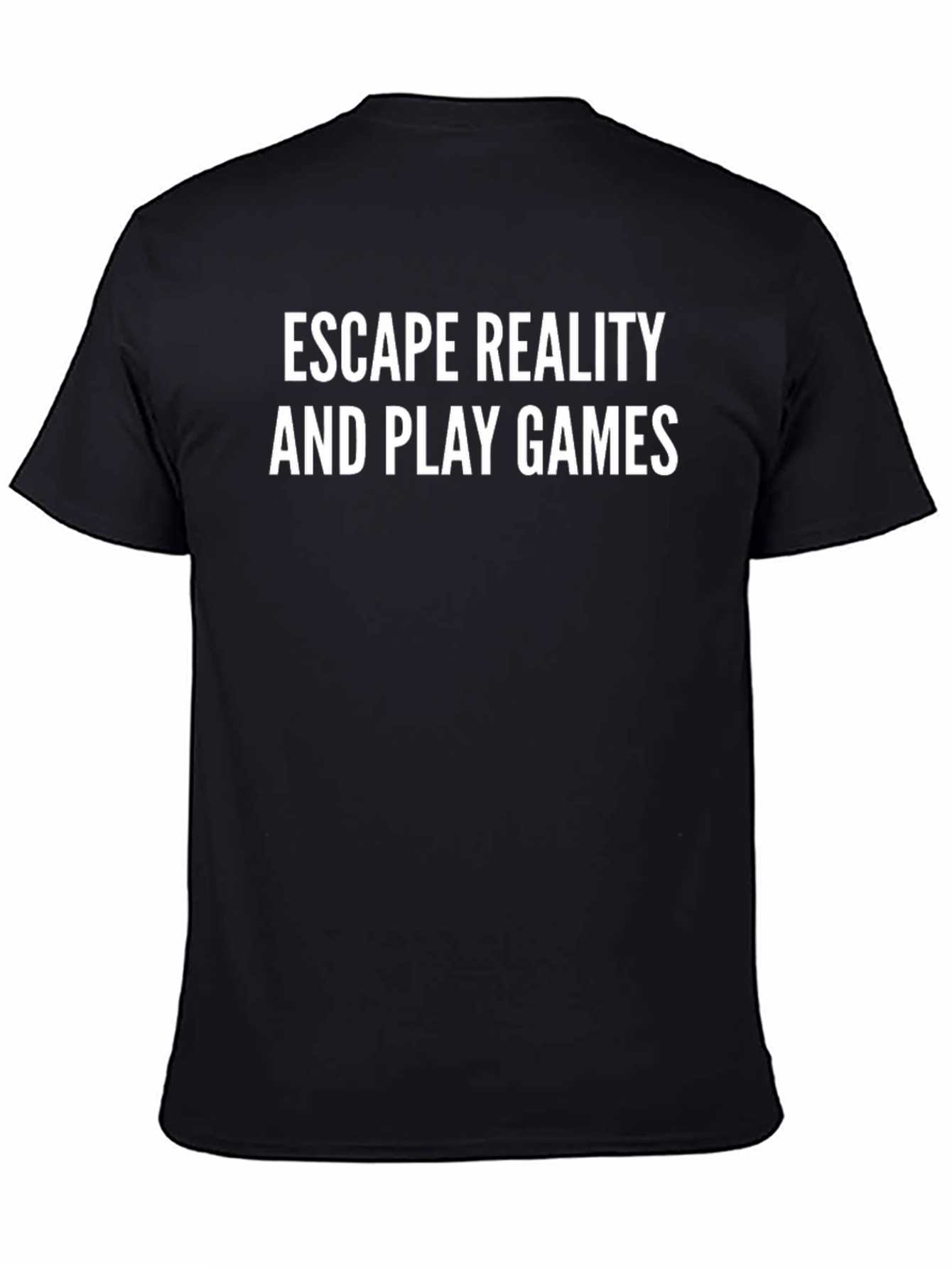 Escape Reality Play Games Black Graphic Tee