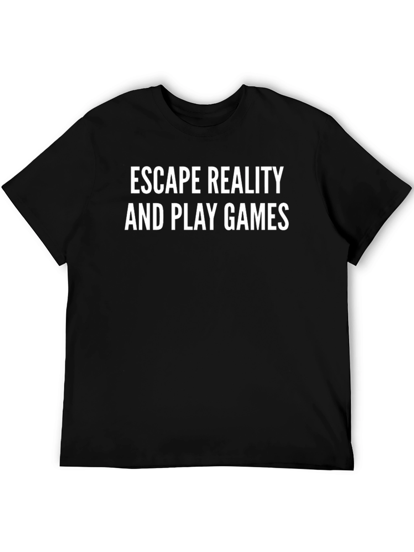 Escape Reality Play Games Black Graphic Tee