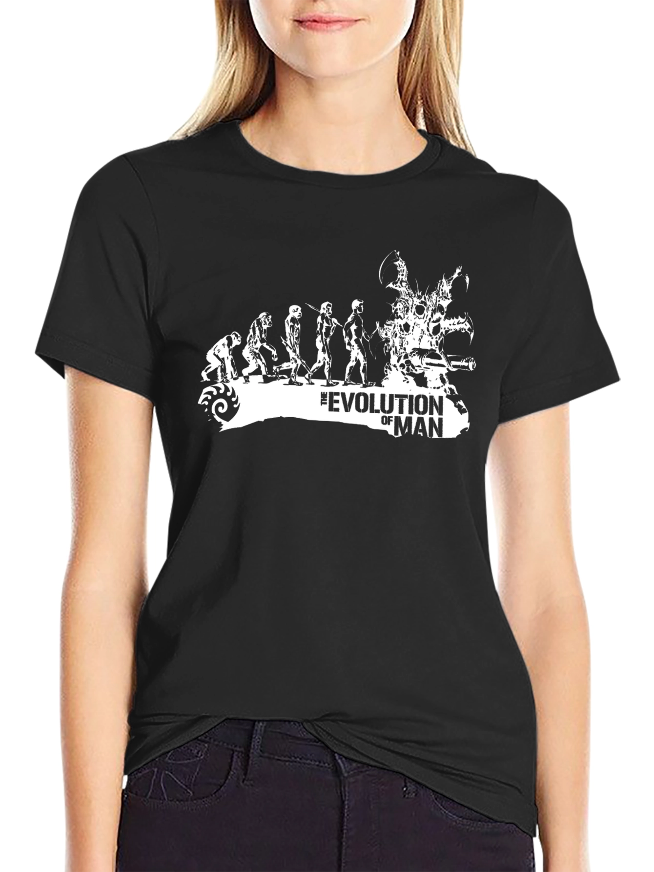 Evolution of Man Graphic Print T-Shirt