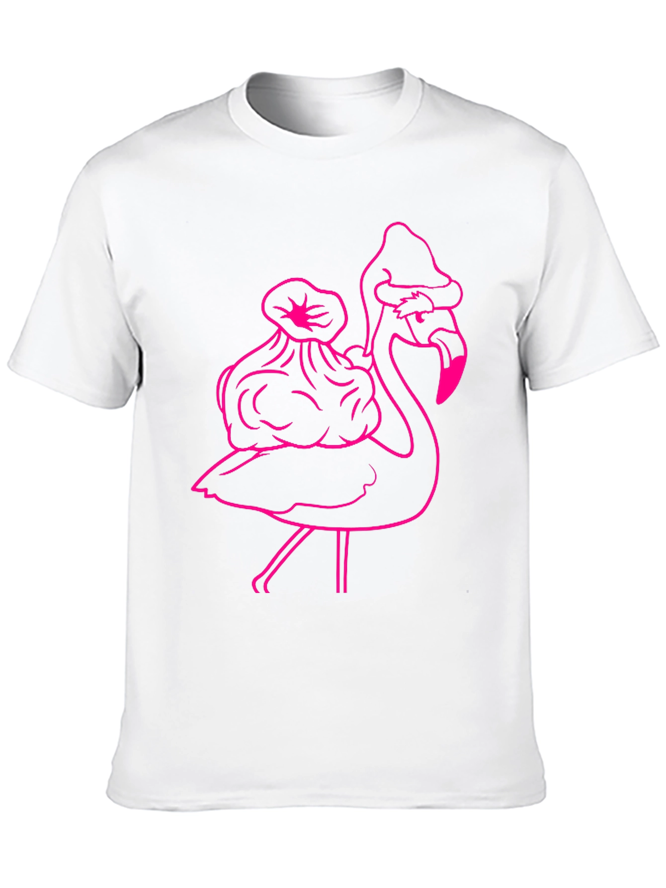 Festive Flamingo Graphic Tee
