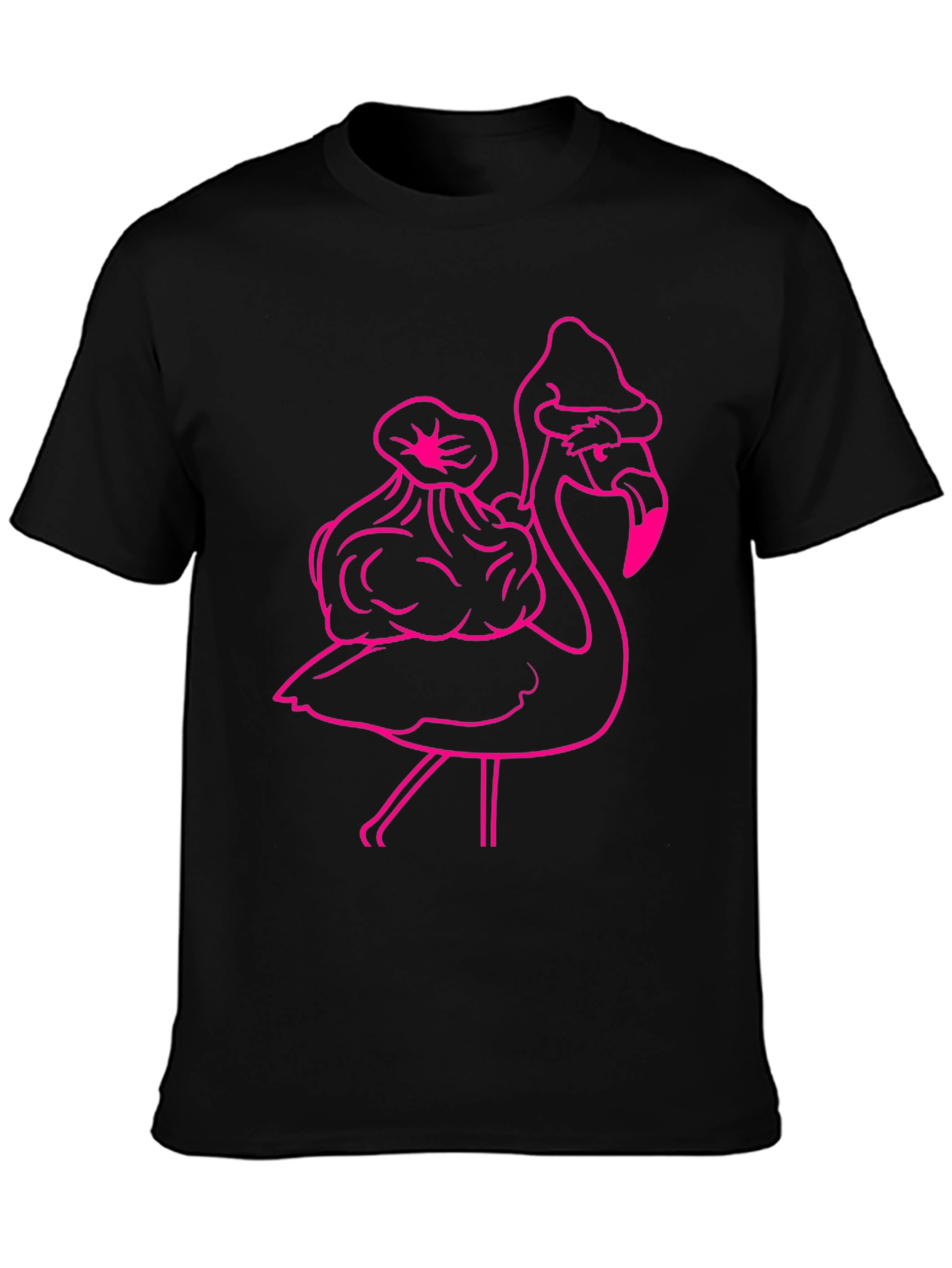Festive Flamingo Graphic Tee