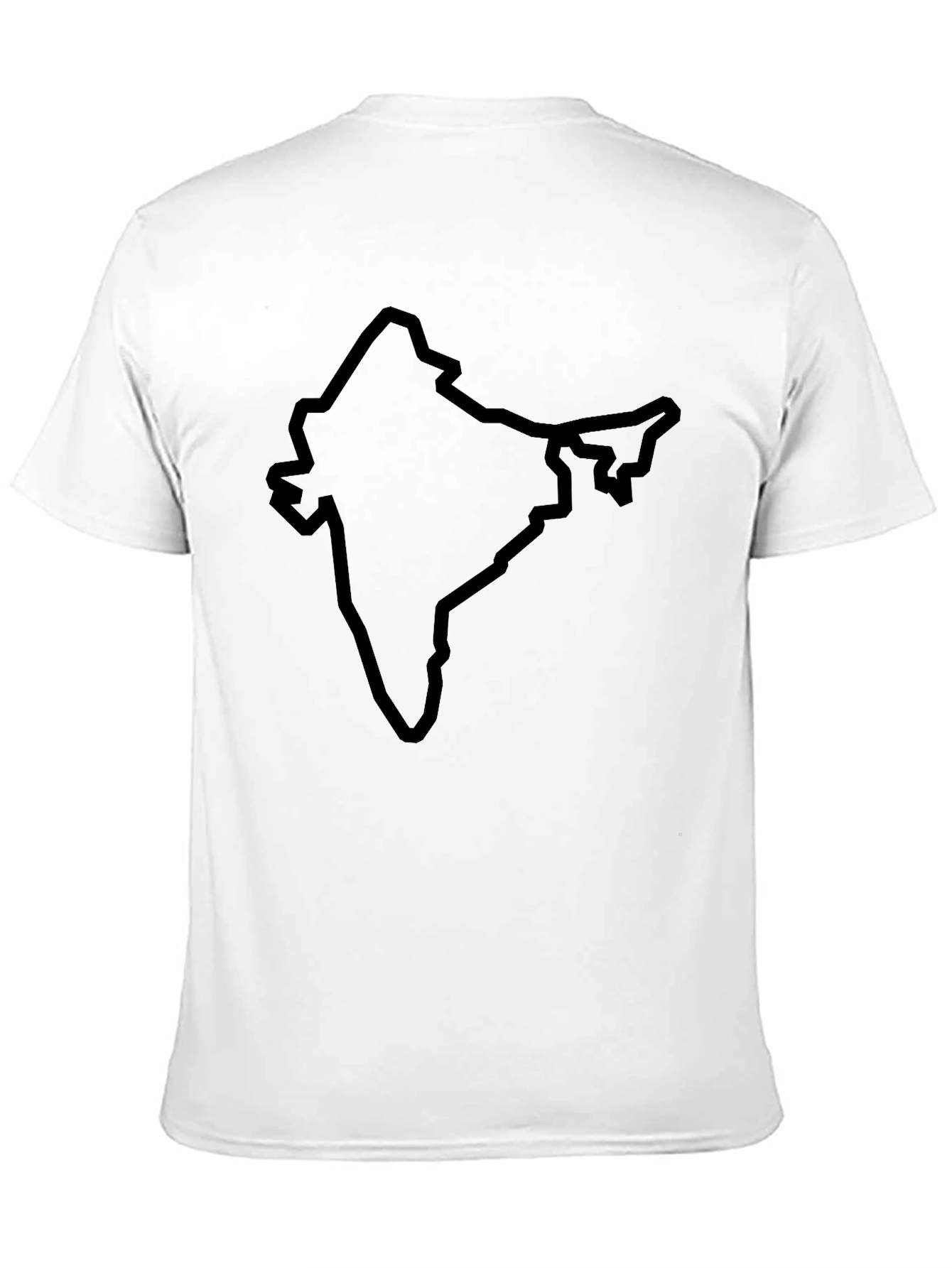 India Outline Graphic Tee - Black
