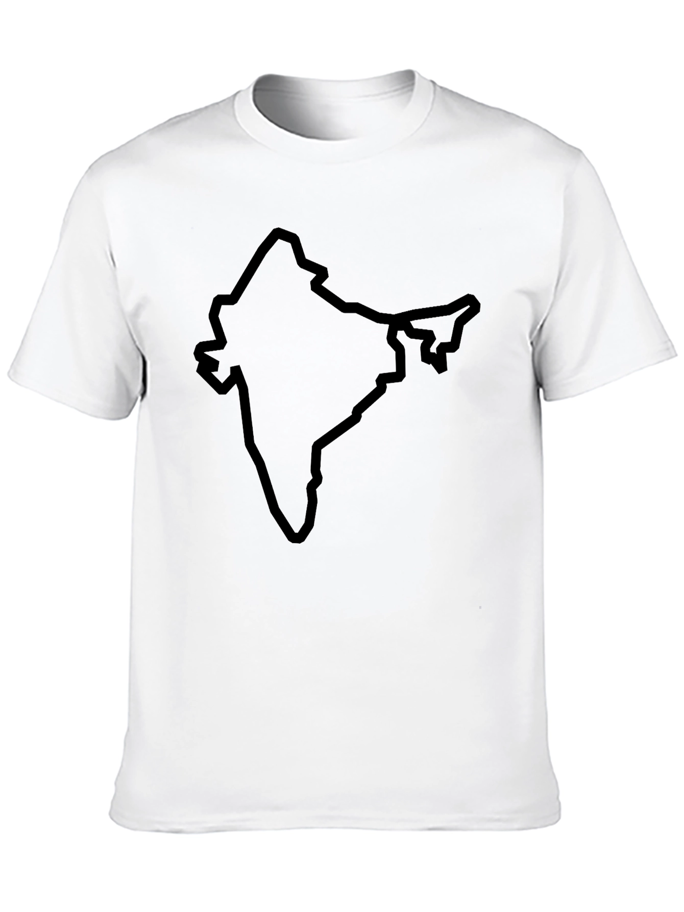 India Outline Graphic Tee - Black