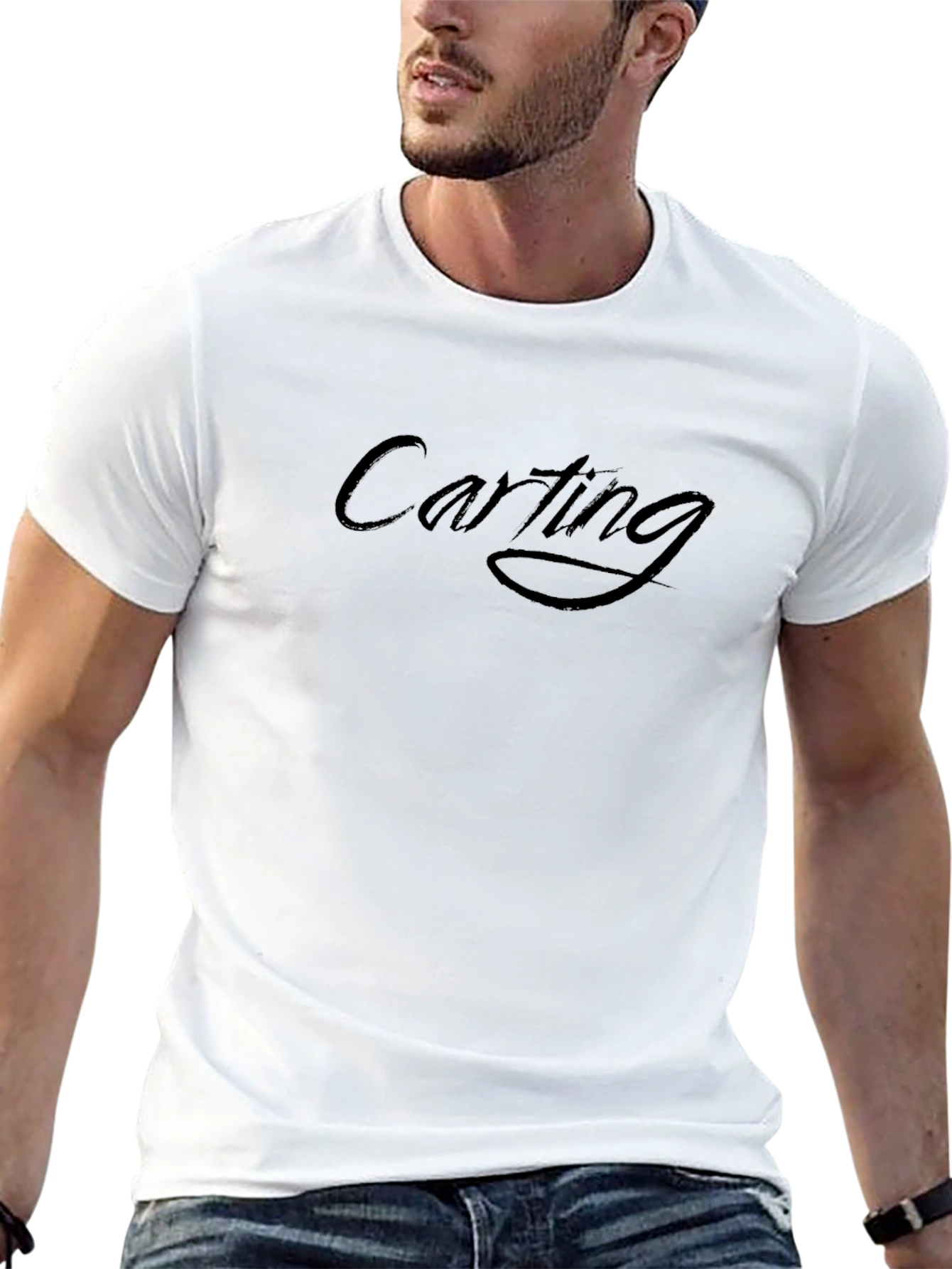 Carting Black Tee - Stylish and Comfortable!