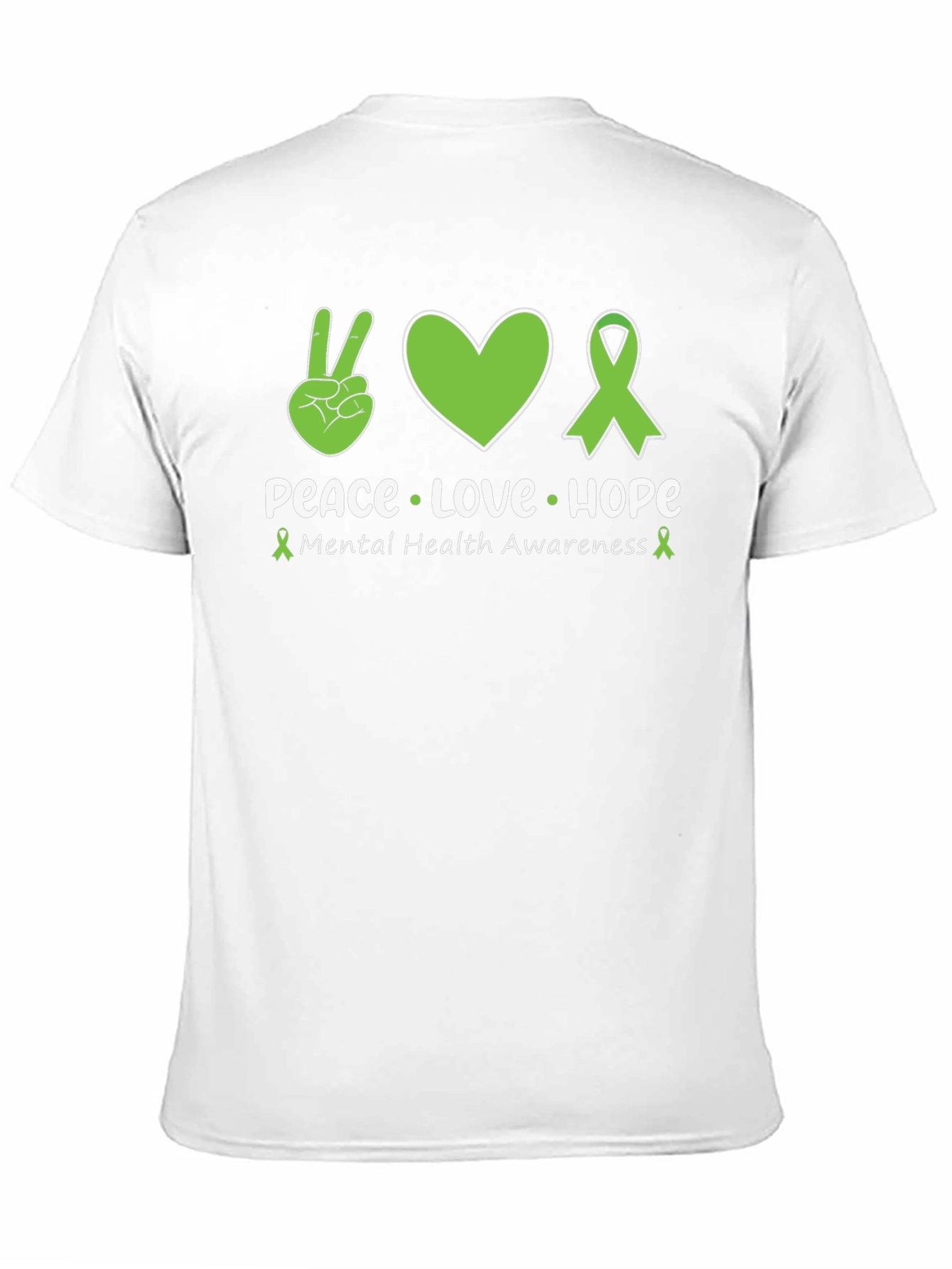 Peace Love Hope Mental Health Awareness T-Shirt