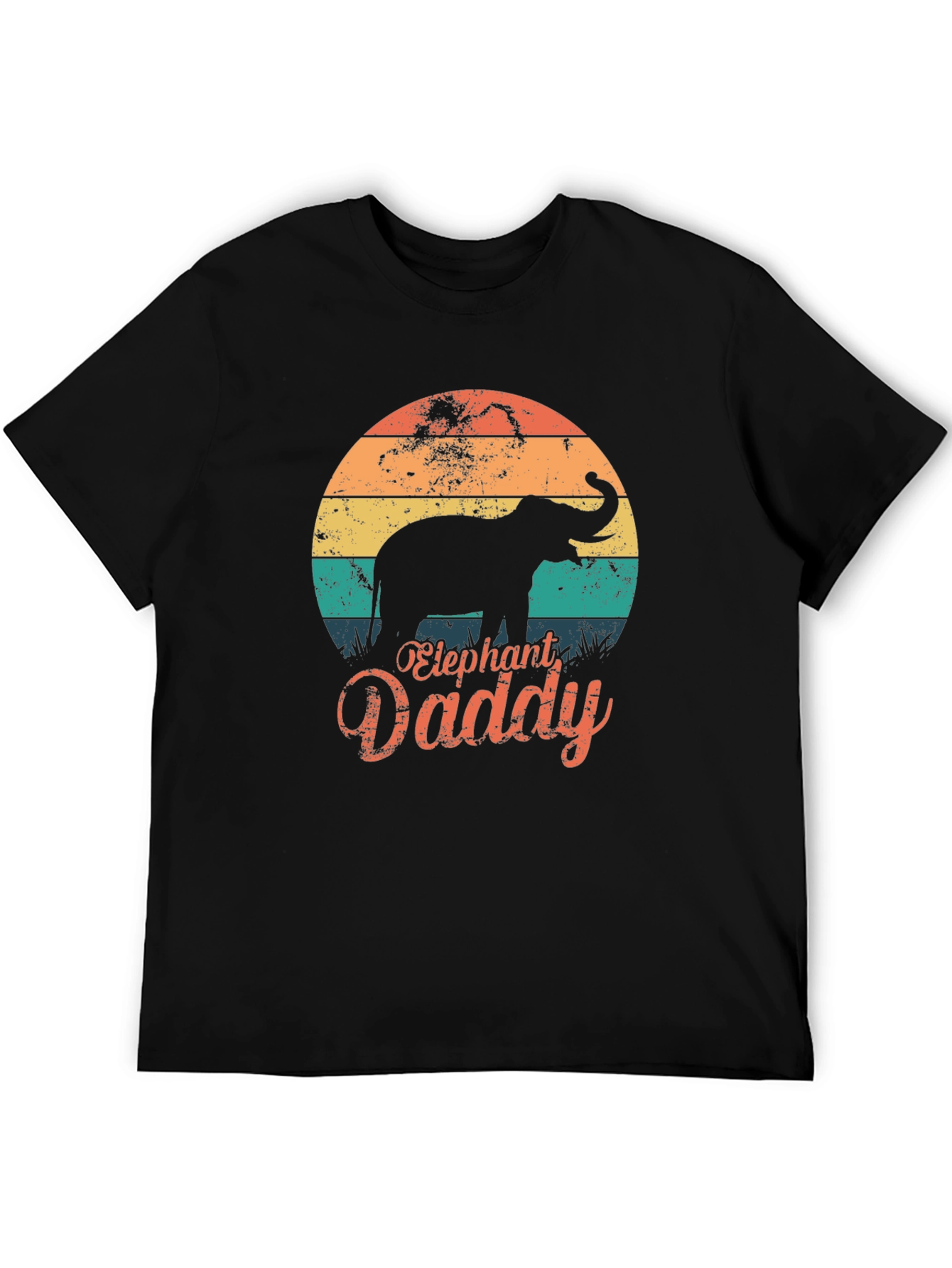 Elephant Daddy Retro T-Shirt