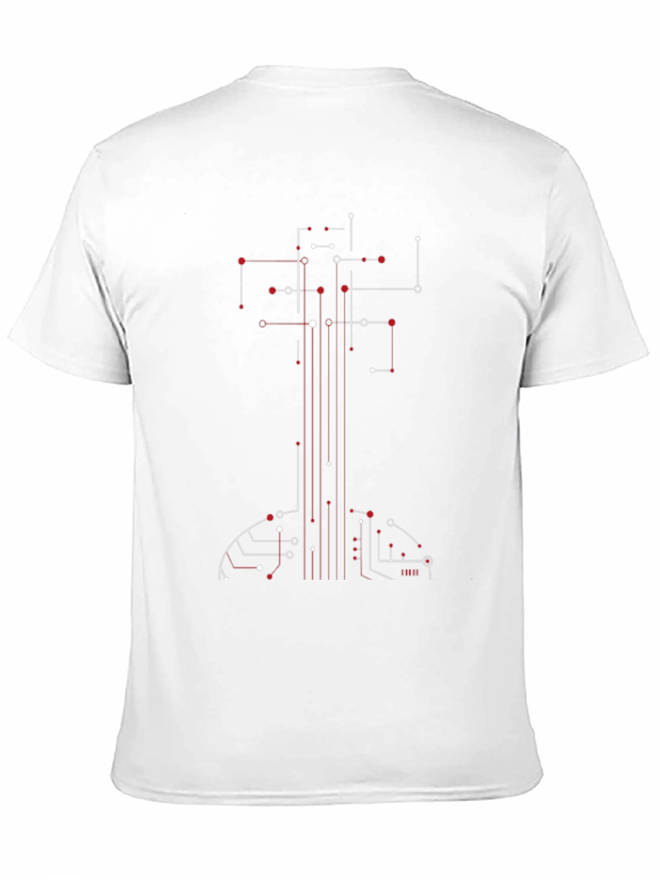 Abstract Circuit Guitar Graphic T-Shirt
