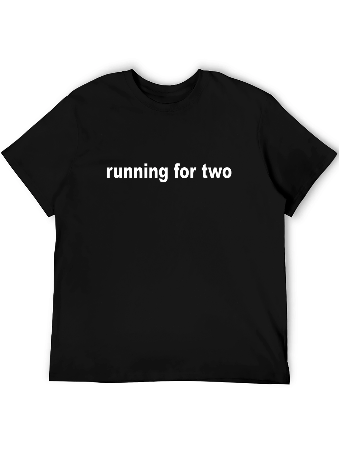 Running for Two Black T-Shirt