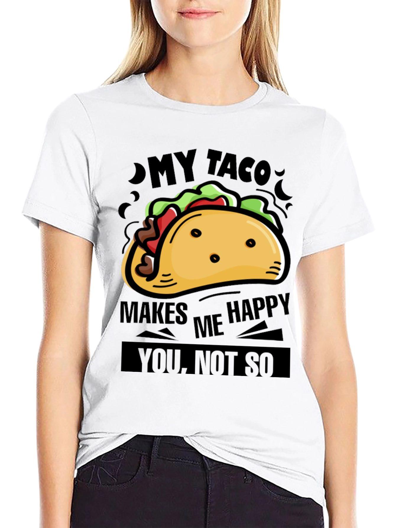 My Taco Makes Me Happy Graphic Tee