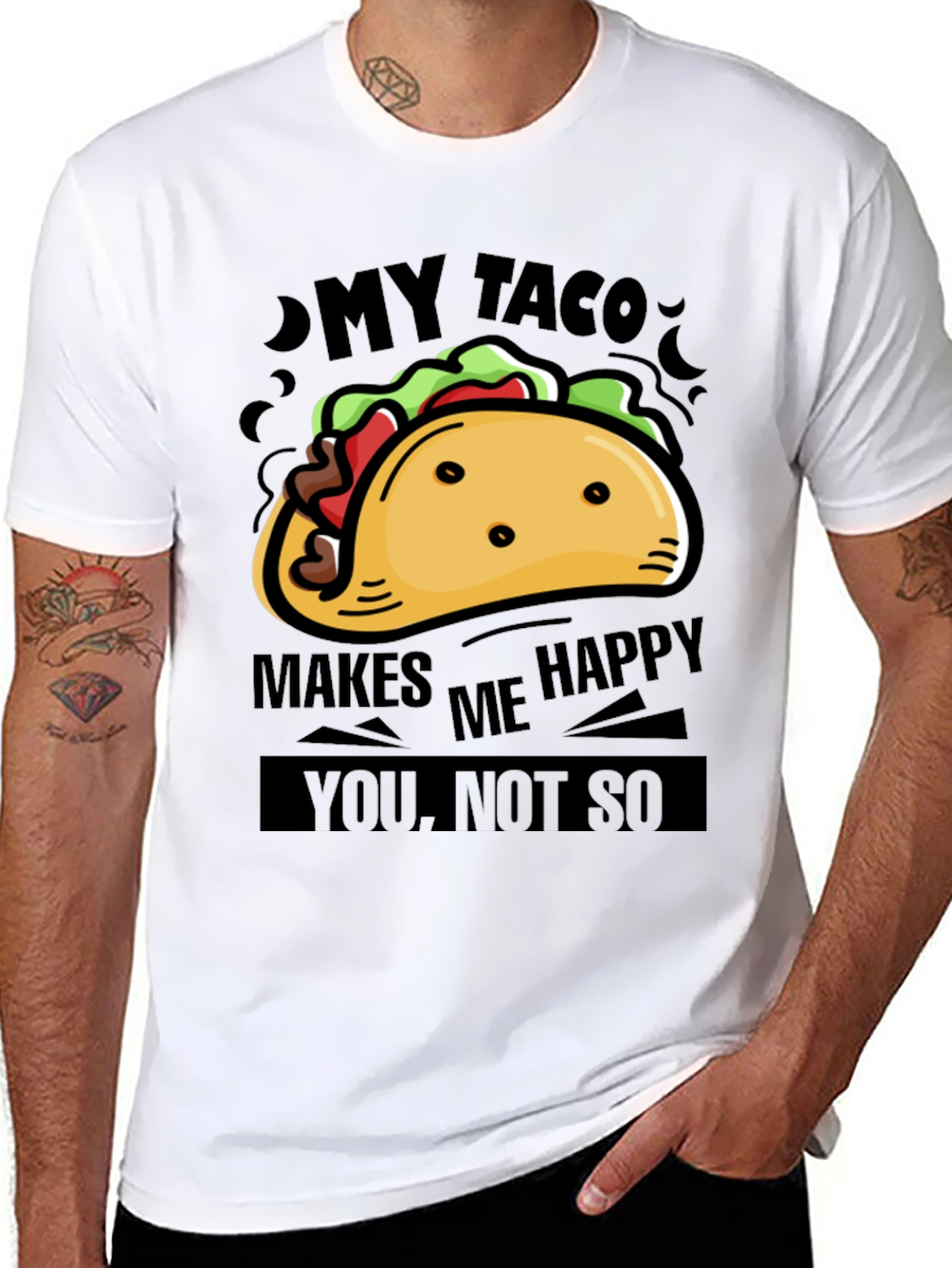 My Taco Makes Me Happy Graphic Tee