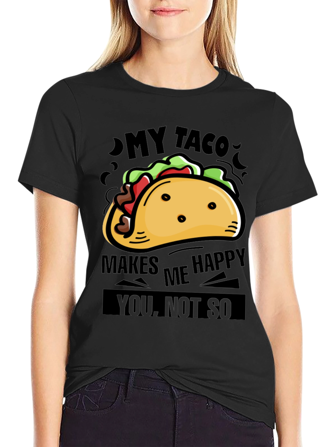 My Taco Makes Me Happy Graphic Tee